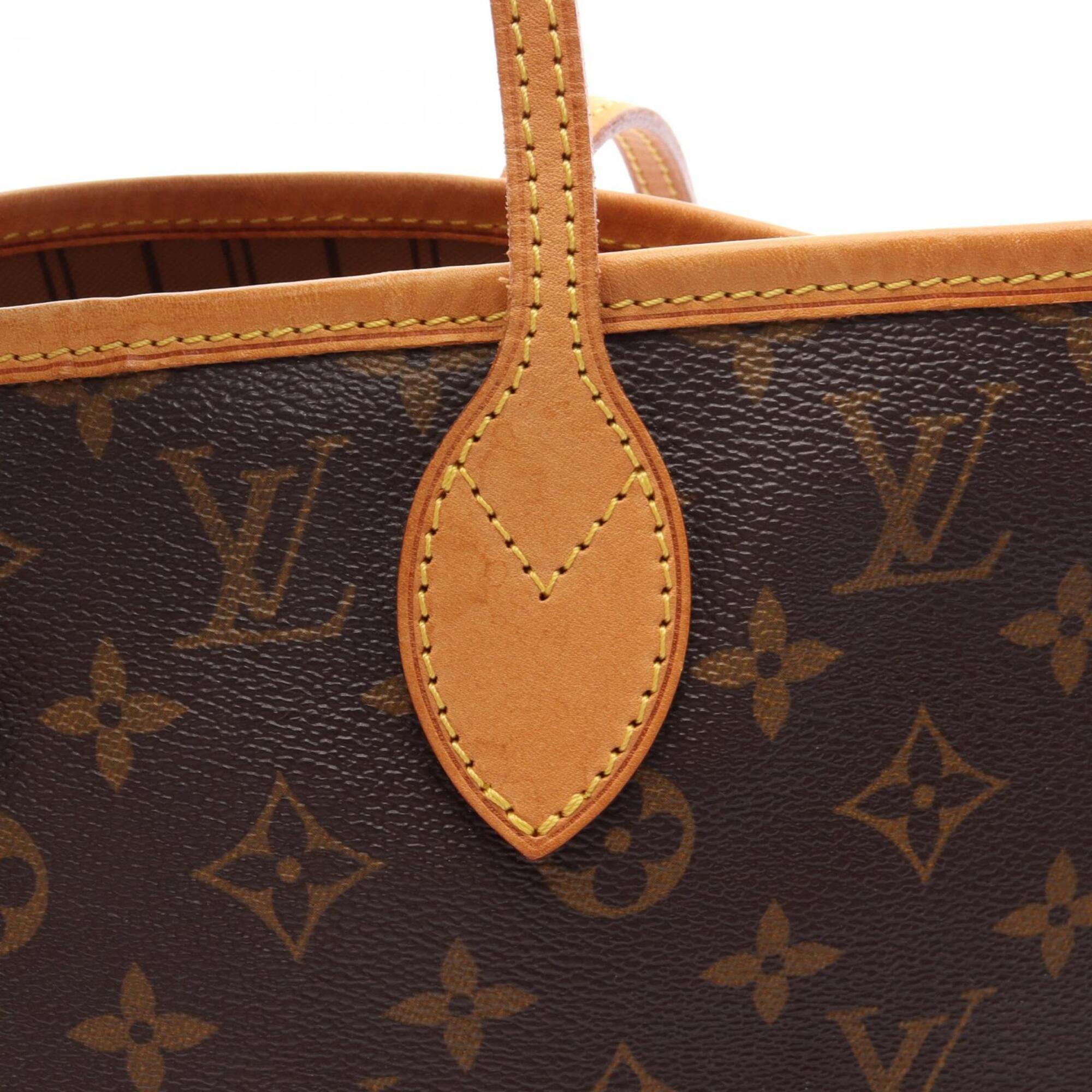 Louis Vuitton Brown Pvc Leather Handbag Tote Bag (Pre-Owned)