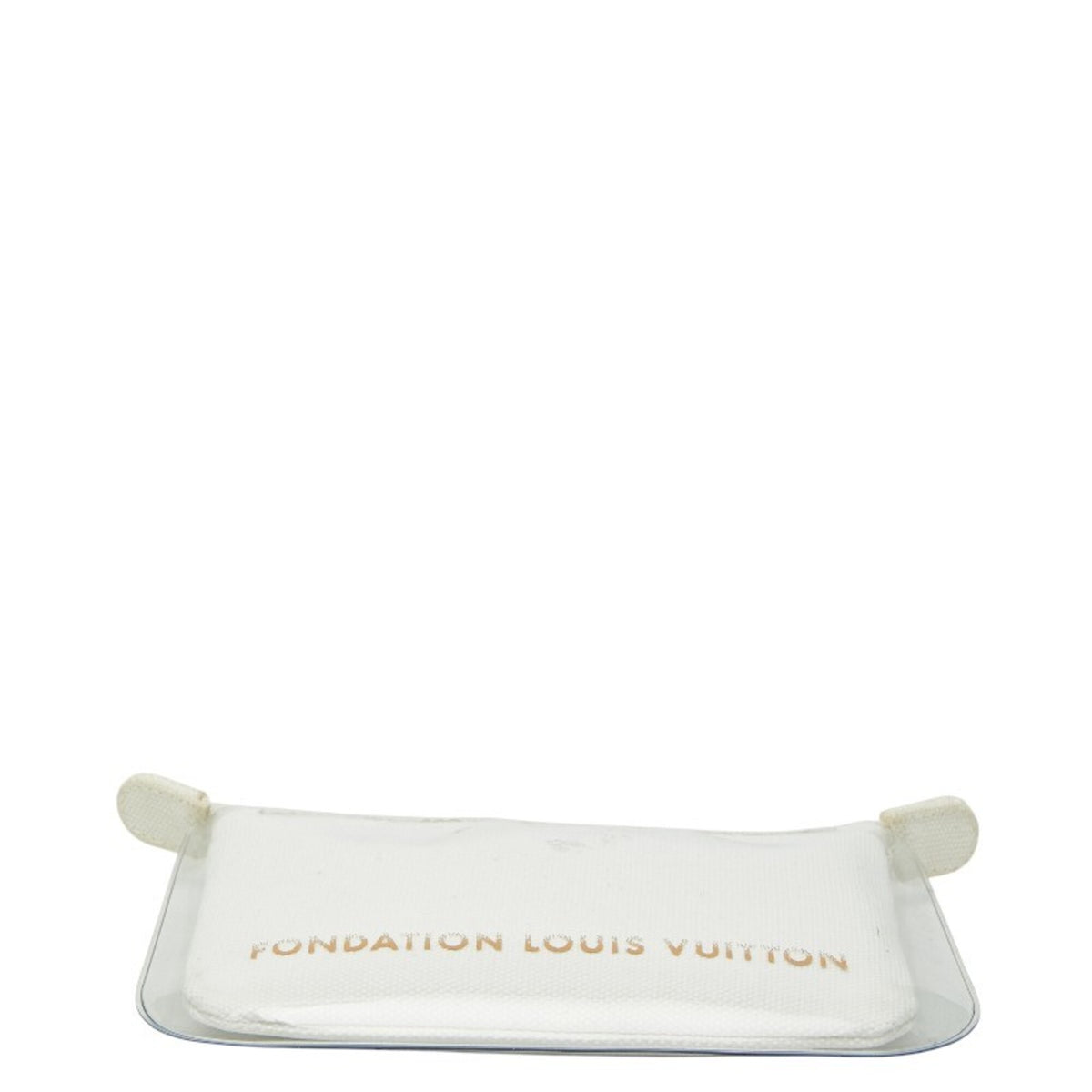 Louis Vuitton White Cotton Pvc Pouch (Pre-Owned)