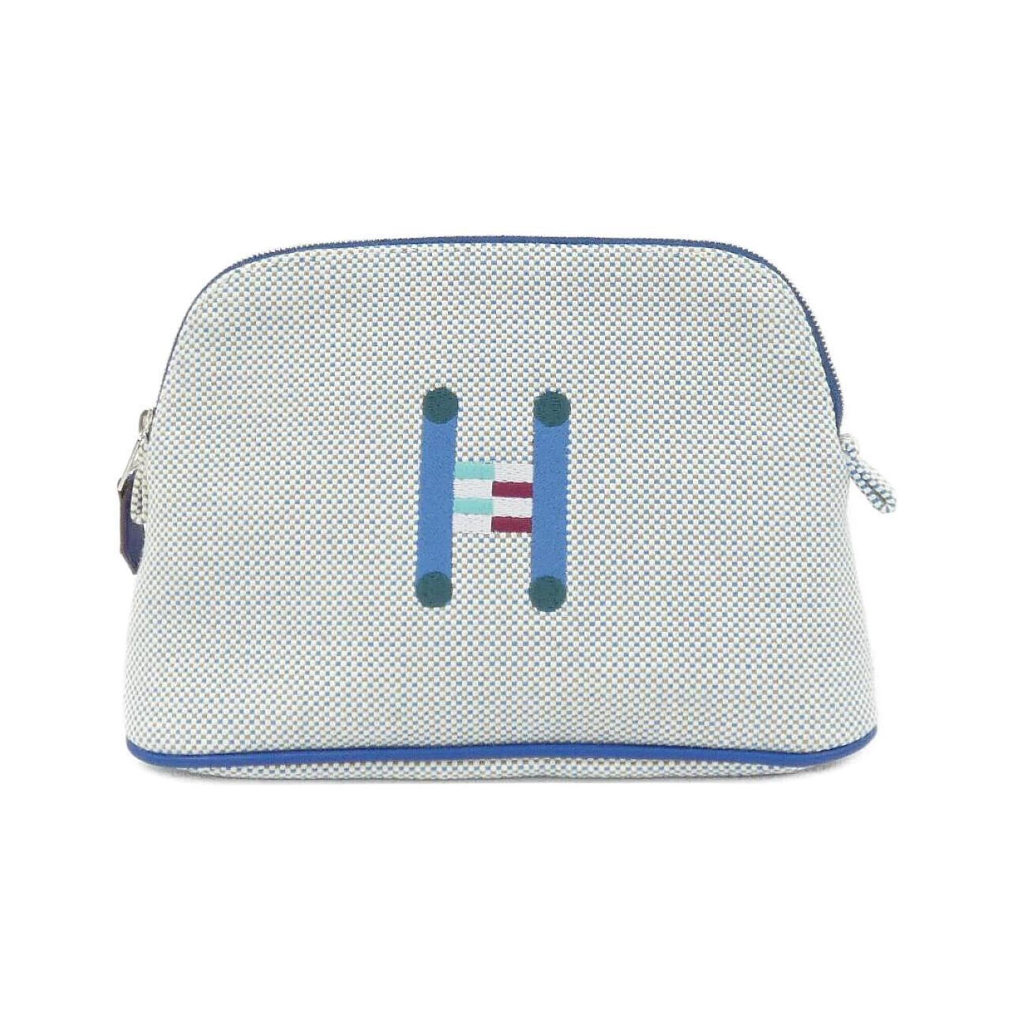 Hermes Blue Canvas Handbag Pouch (Pre-Owned)