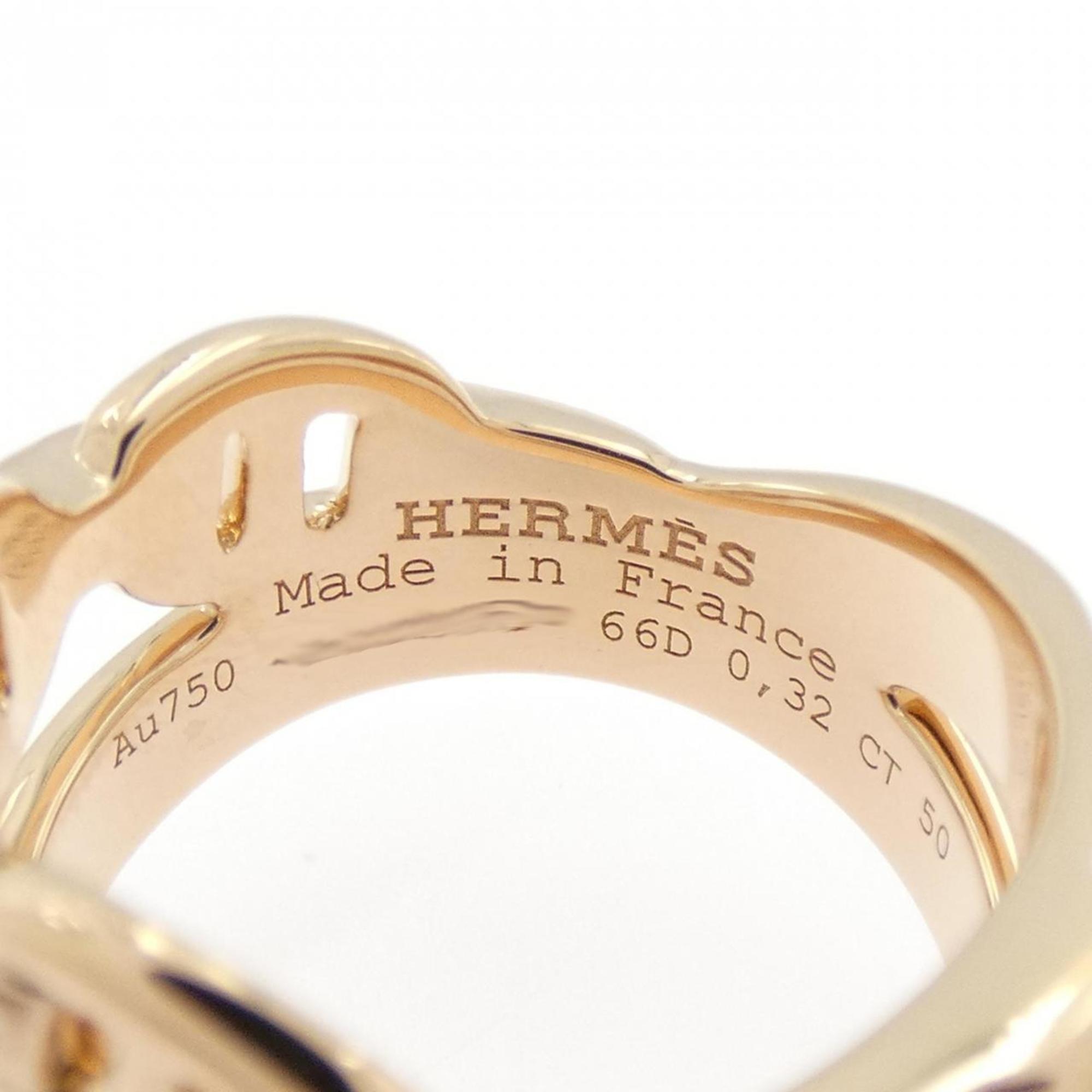 Hermes Pink Gold Pink Gold (18K) Band Ring (Pre-Owned)