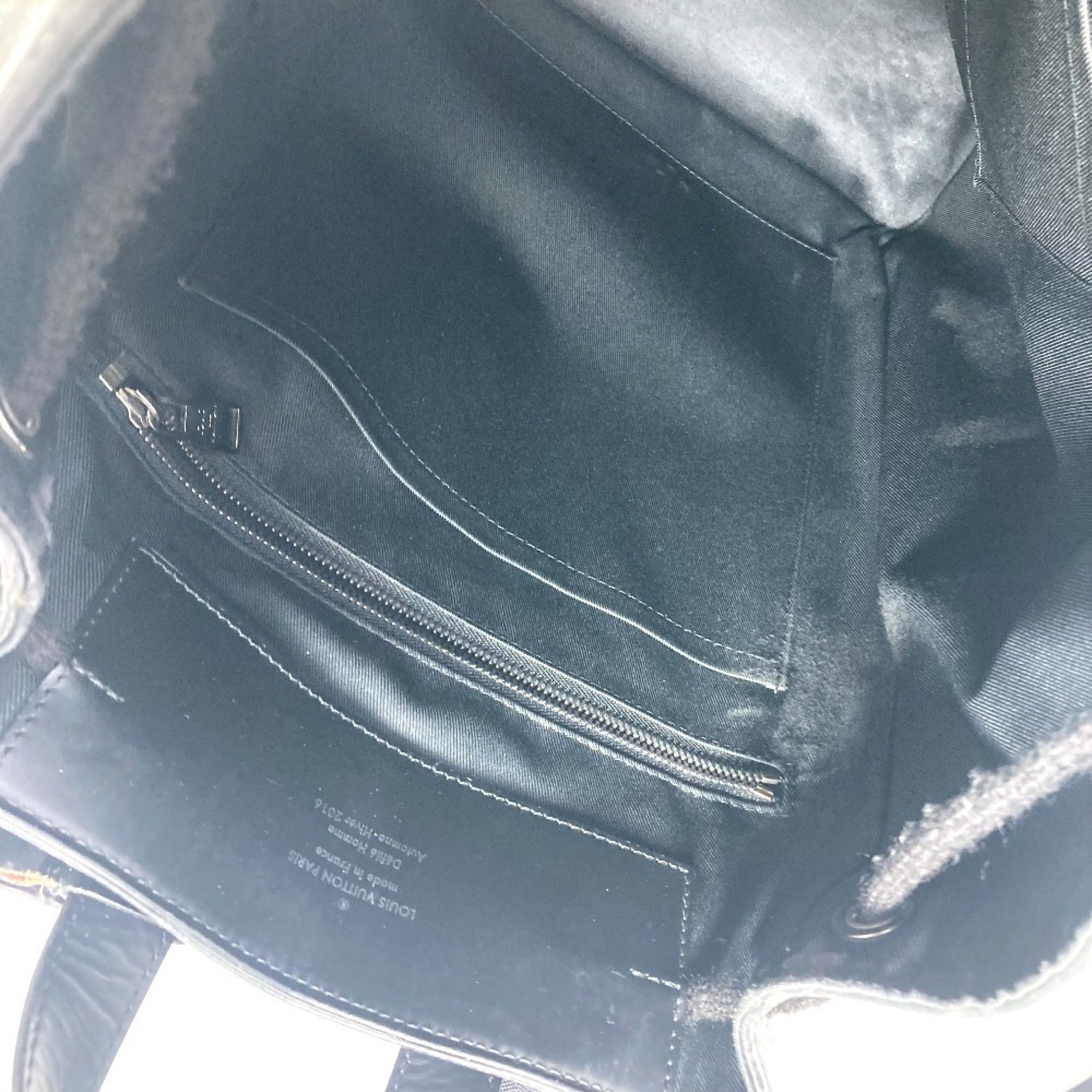 Louis Vuitton Black Monogram Eclipse Monogram Eclipse Backpack Handbag (Pre-Owned)