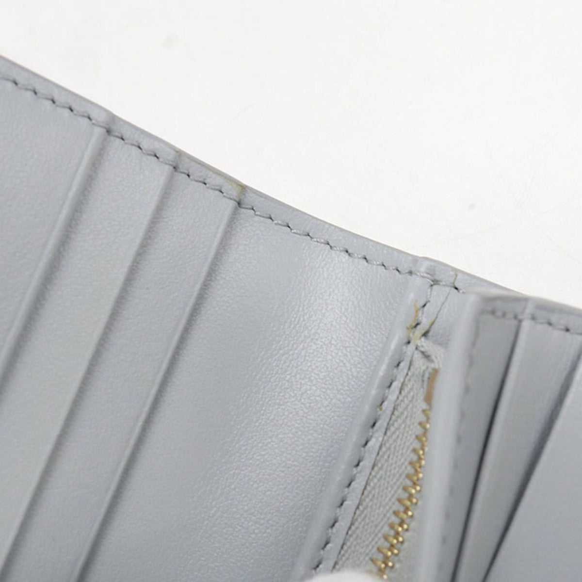 Celine Blue Leather Wallet (Bi-Fold) (Pre-Owned)