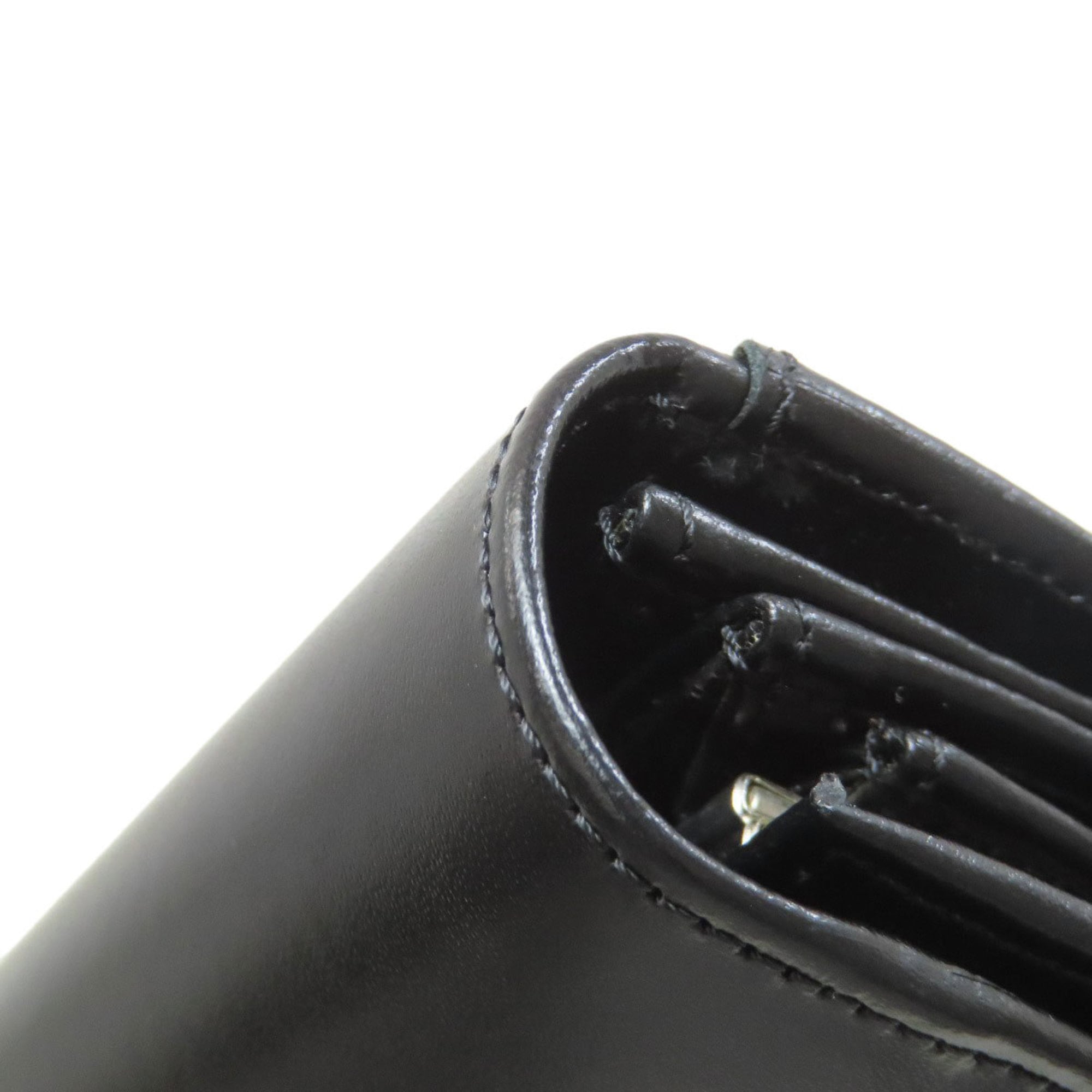 Celine Black Leather Long Wallet (Bi-Fold) (Pre-Owned)