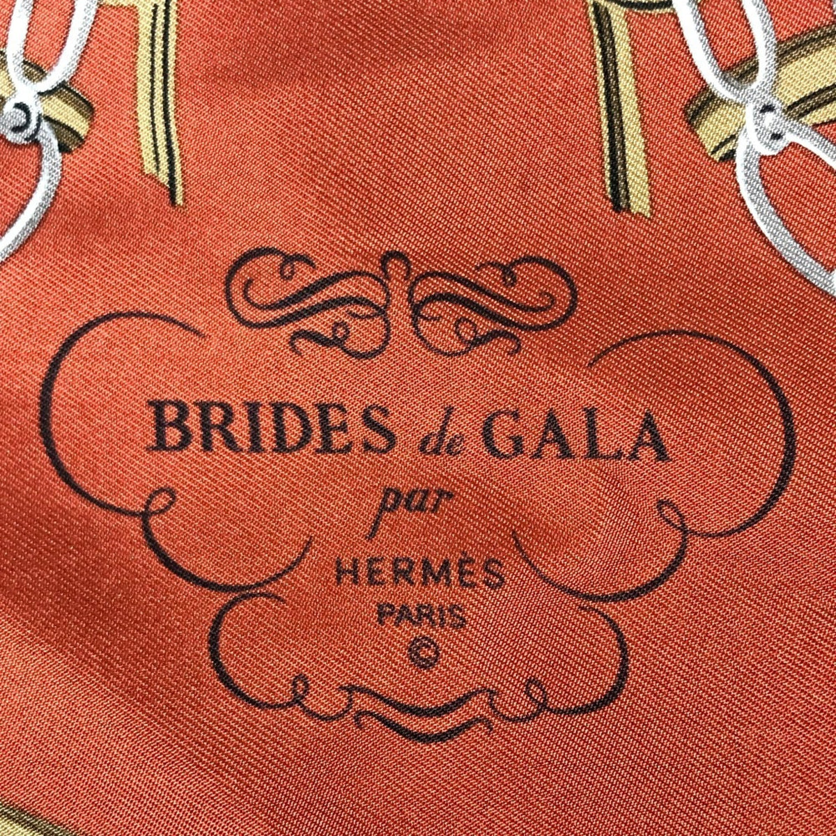 Hermes Orange Silk Leather Pouch Shoulder Bag (Pre-Owned)