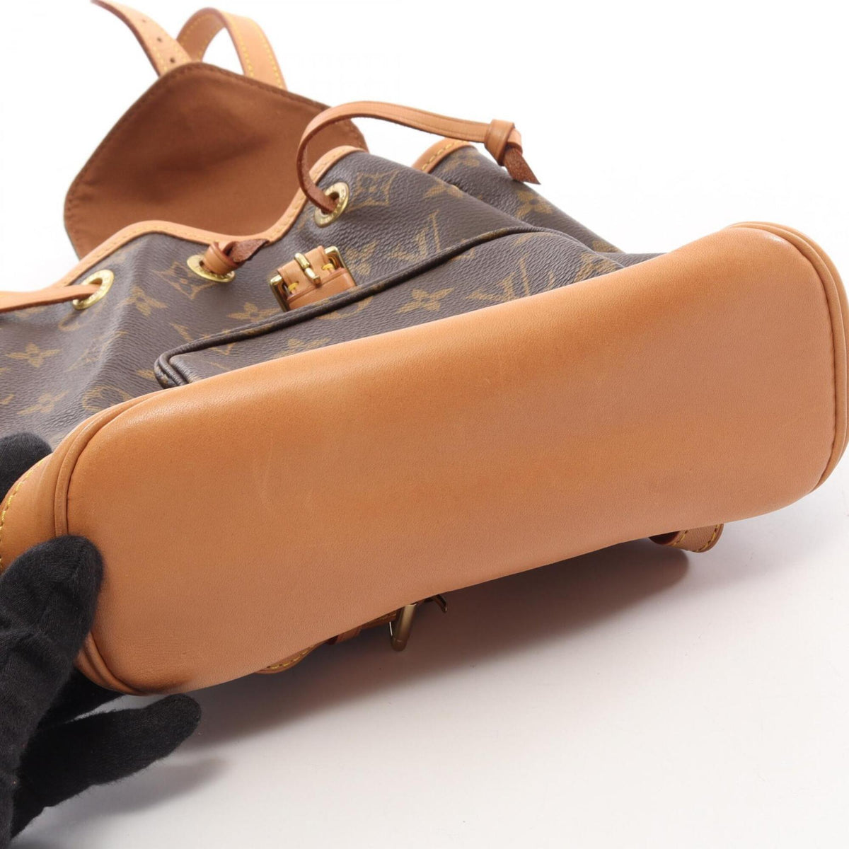 Louis Vuitton Brown Pvc Leather Backpack Handbag (Pre-Owned)