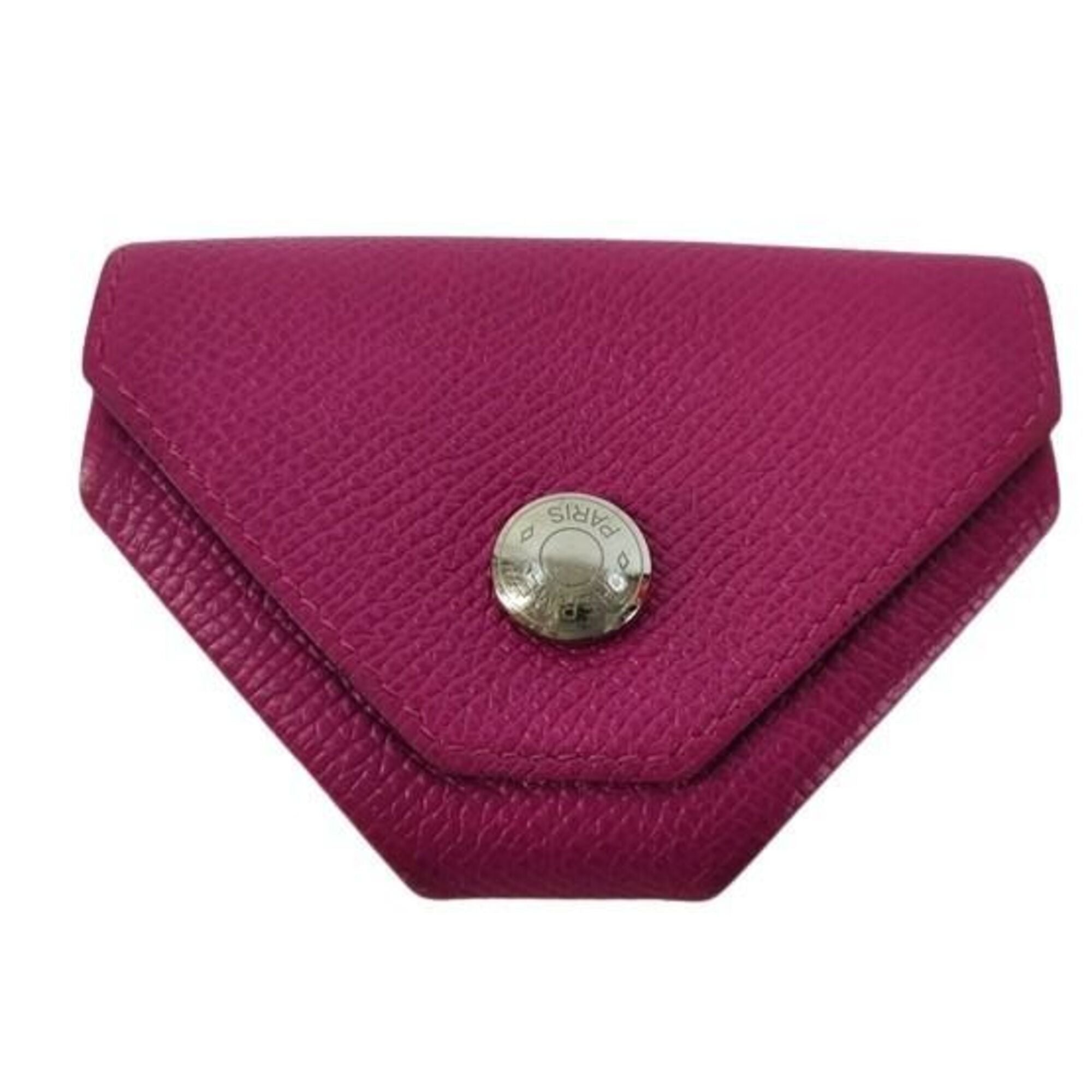 Hermes Pink Epsom Leather Coin Purse/Coin Case (Pre-Owned)