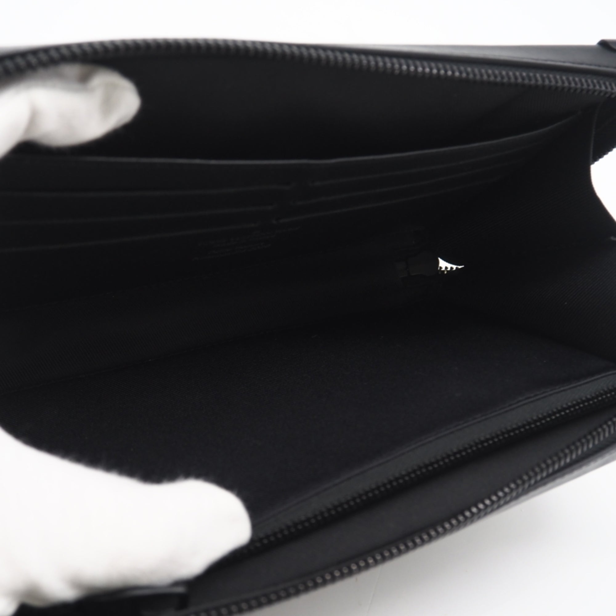 Louis Vuitton Black Brown Monogram Monogram Clutch Bag (Pre-Owned)