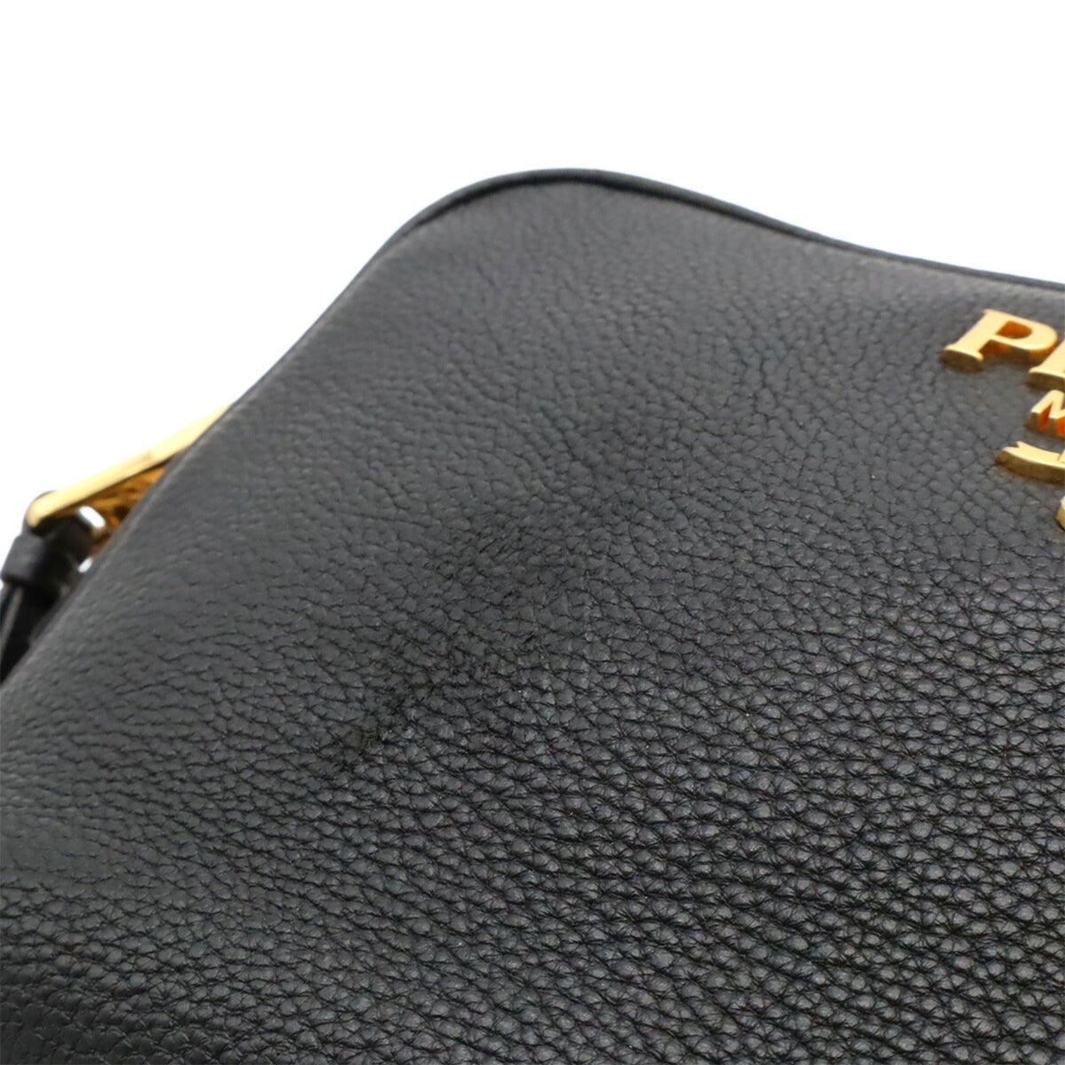 Prada Black Nero Leather Clutch Bag Shoulder Bag (Pre-Owned)