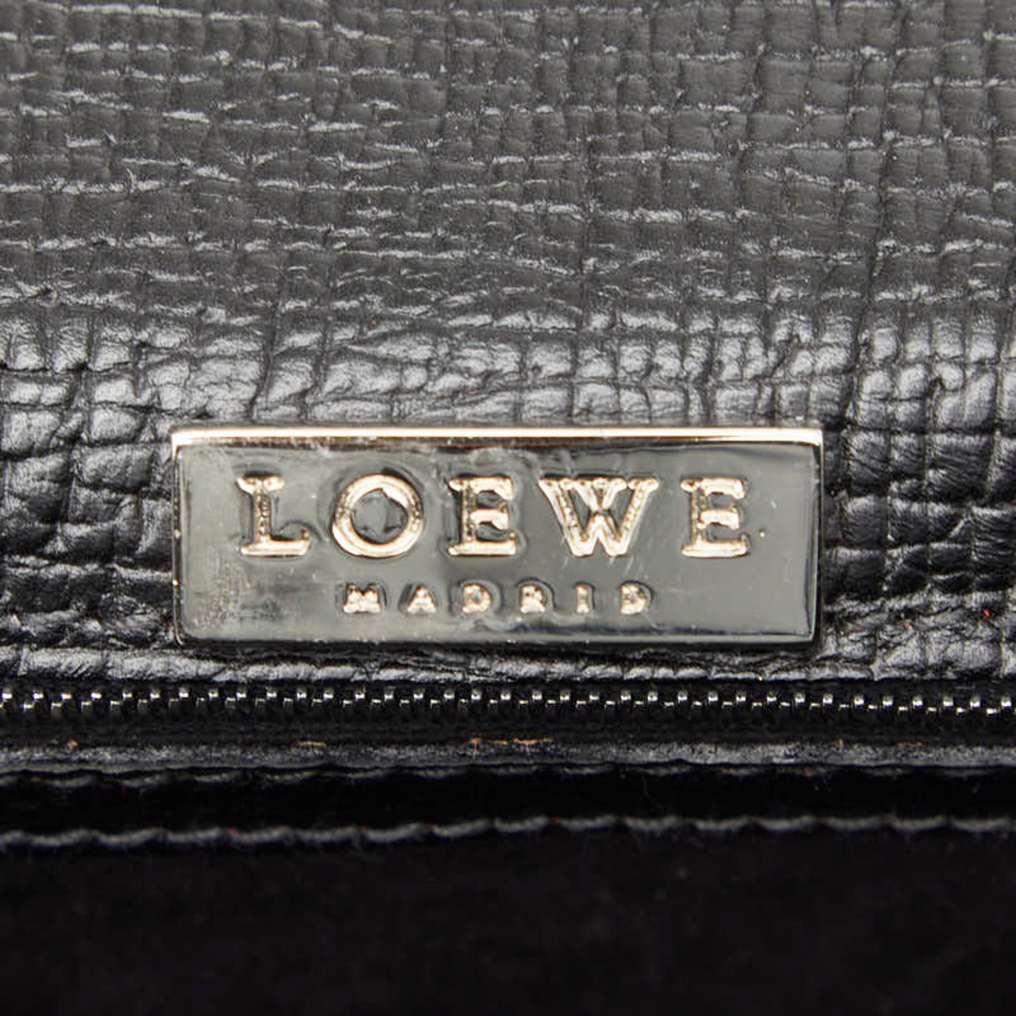 Loewe Red Color Suede Handbag Shoulder Bag (Pre-Owned)