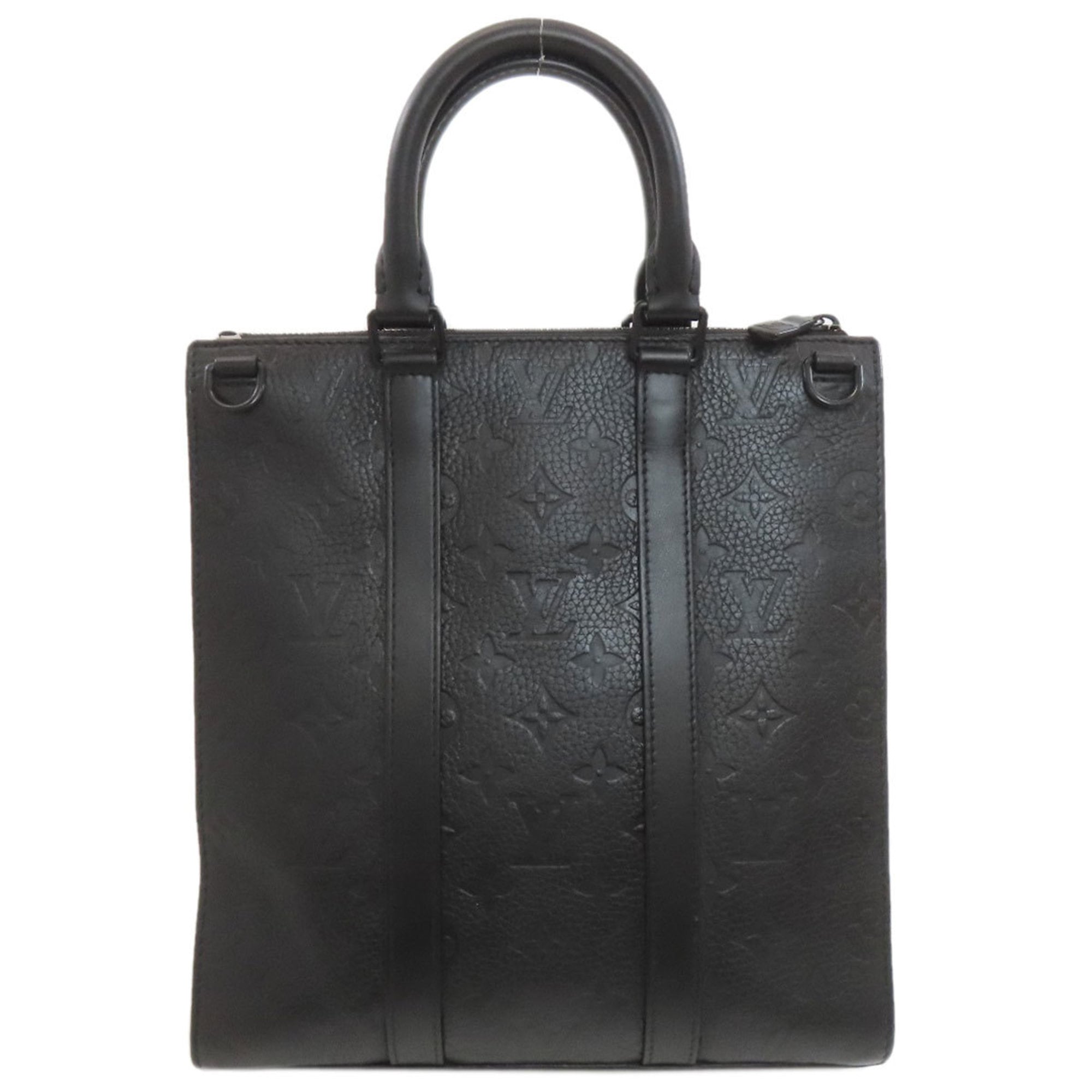 Louis Vuitton Black Leather Handbag (Pre-Owned)