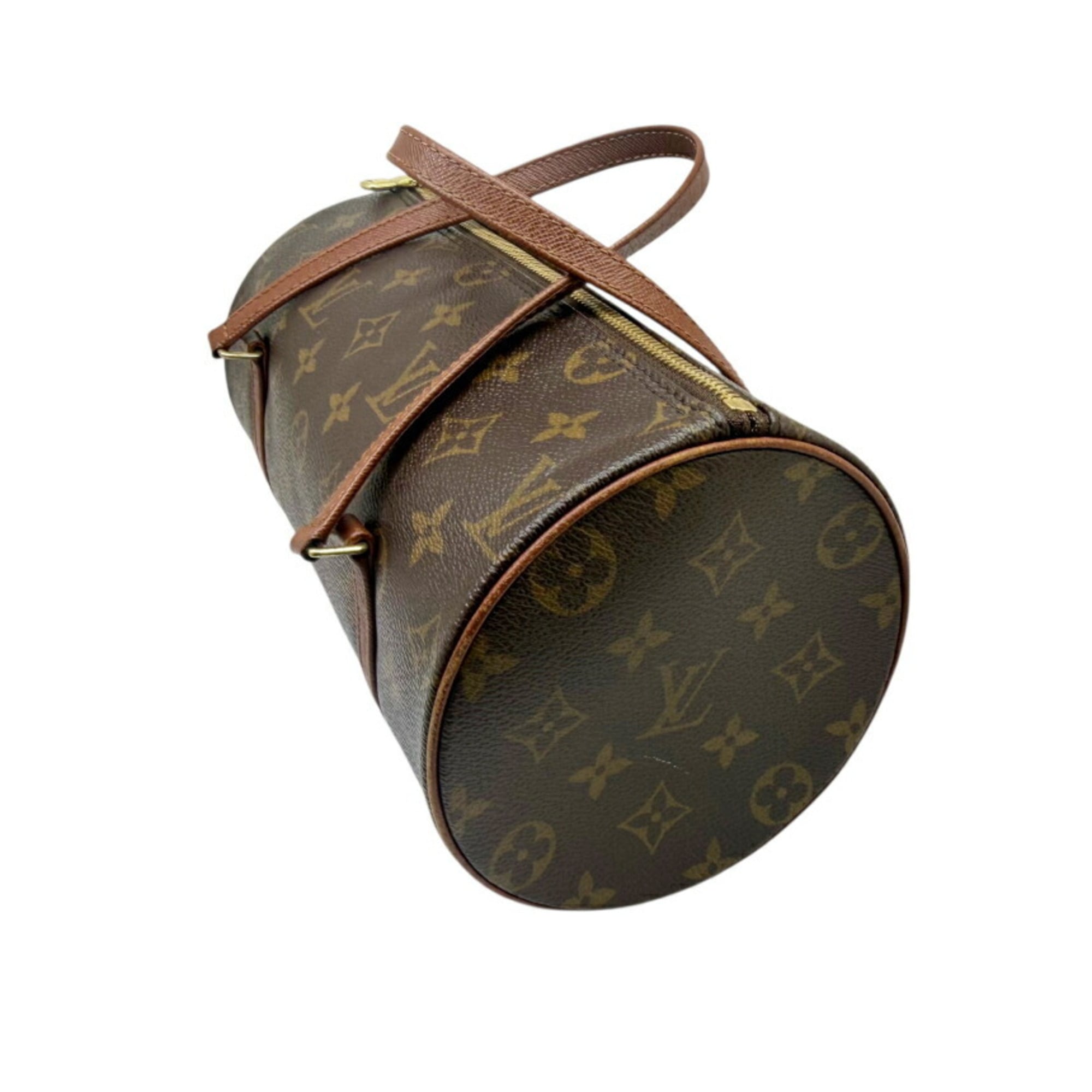 Louis Vuitton Brown Monogram Boston Bag Handbag Tote Bag (Pre-Owned)