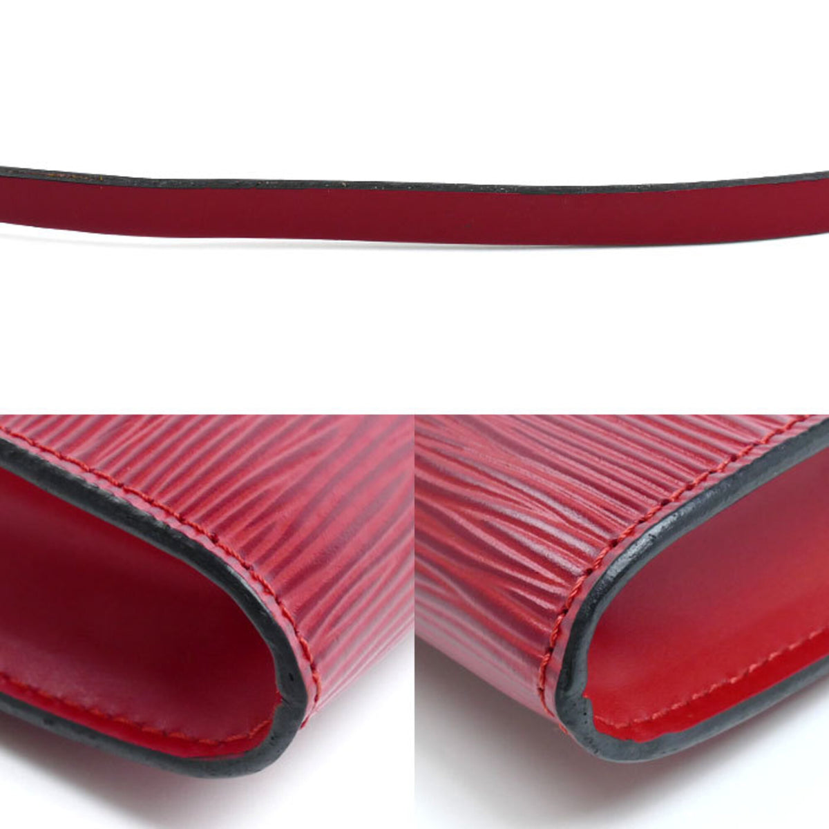 Louis Vuitton Red Color Epi Leather Pouch (Pre-Owned)