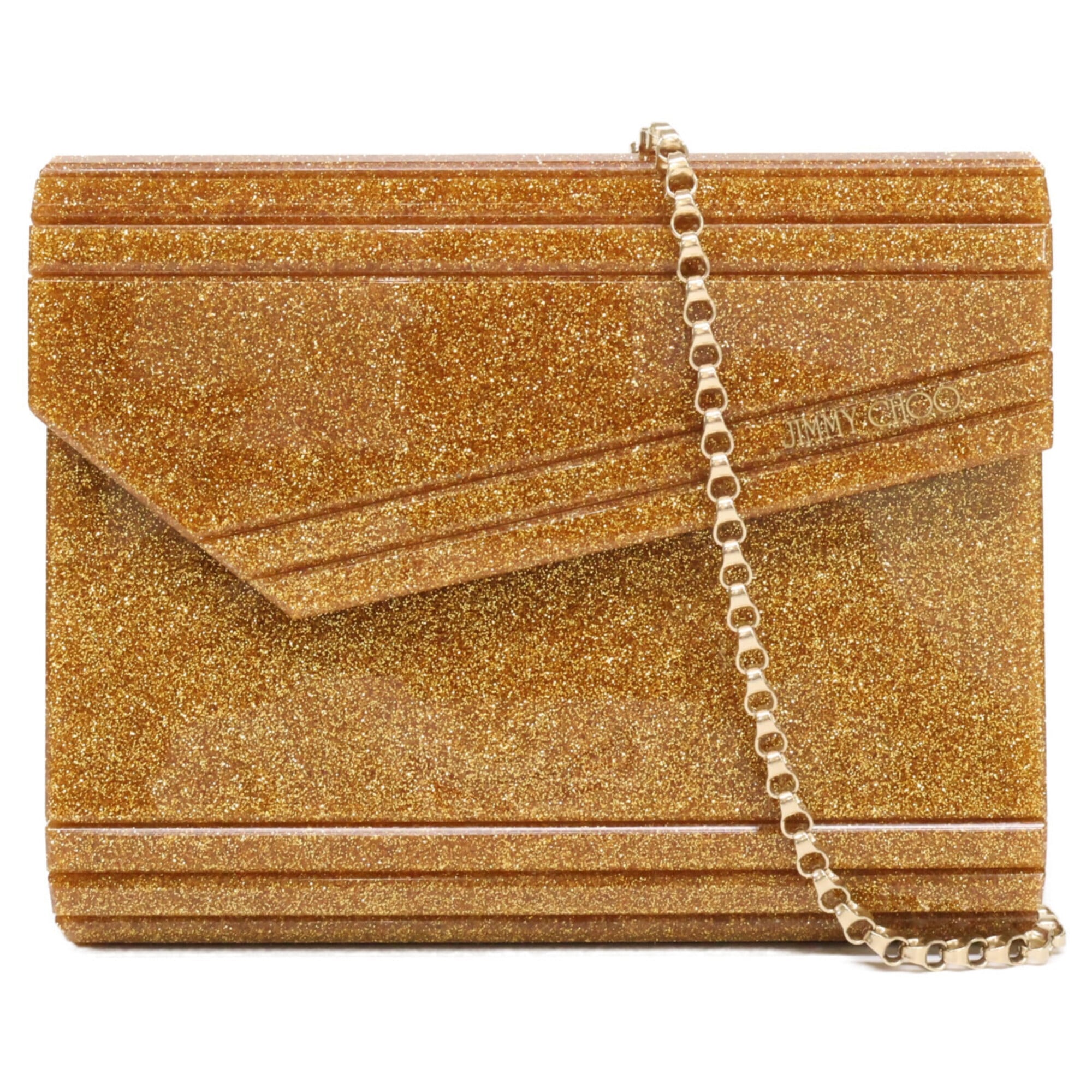 Jimmy Choo Gold Shoulder Bag (Pre-Owned)