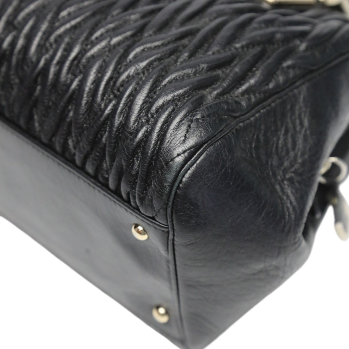 Coach Black Leather Handbag (Pre-Owned)