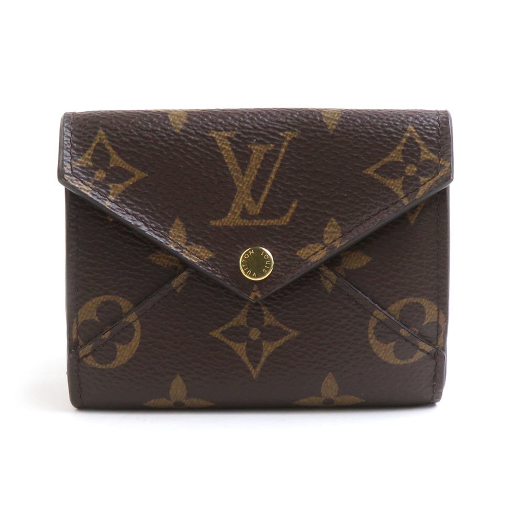 Louis Vuitton Brown Monogram Pink Monogram Wallet (Tri-Fold) (Pre-Owned)