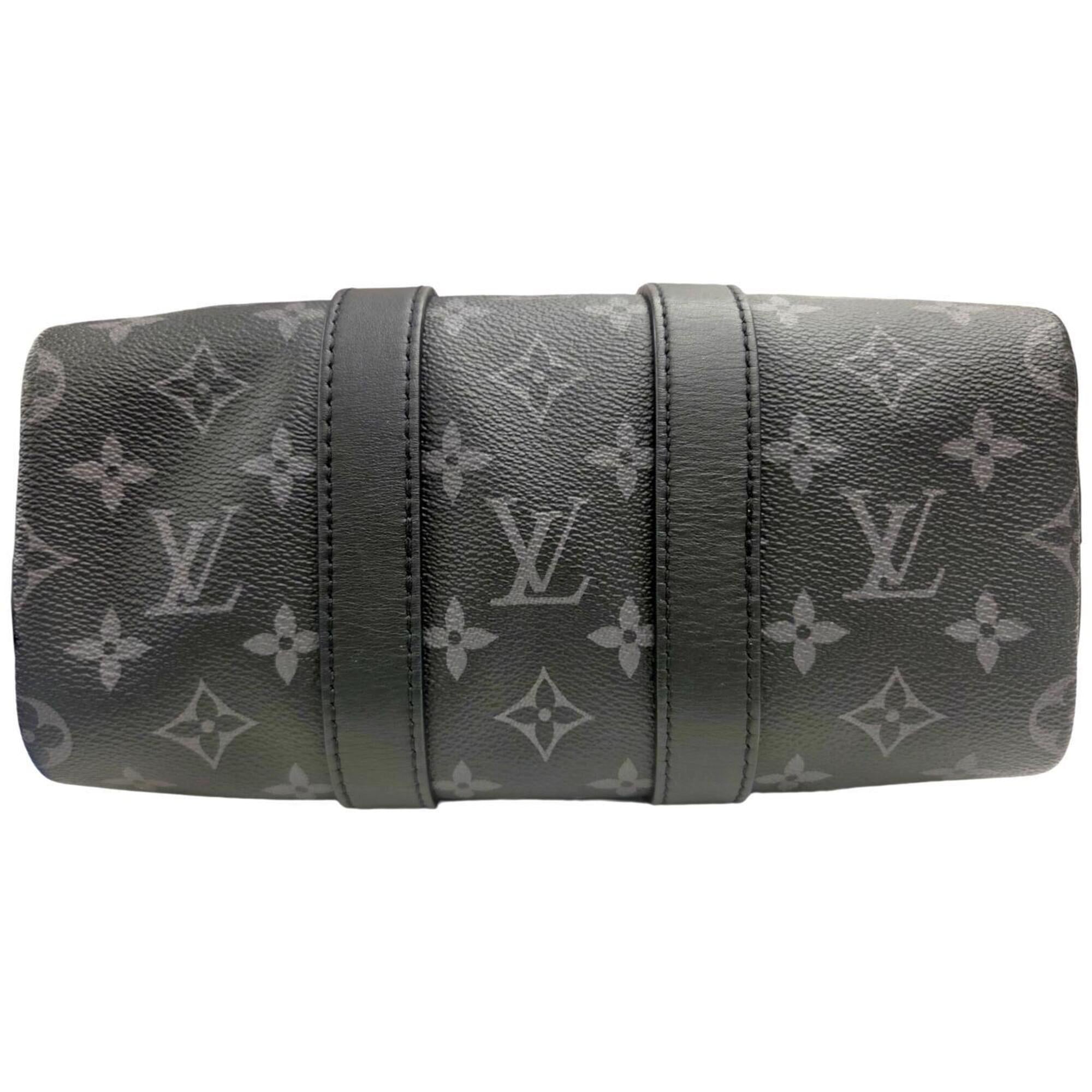 Louis Vuitton Monogram Eclipse Black Gray Monogram Eclipse Monogram Eclipse Boston Bag Shoulder Bag (Pre-Owned)