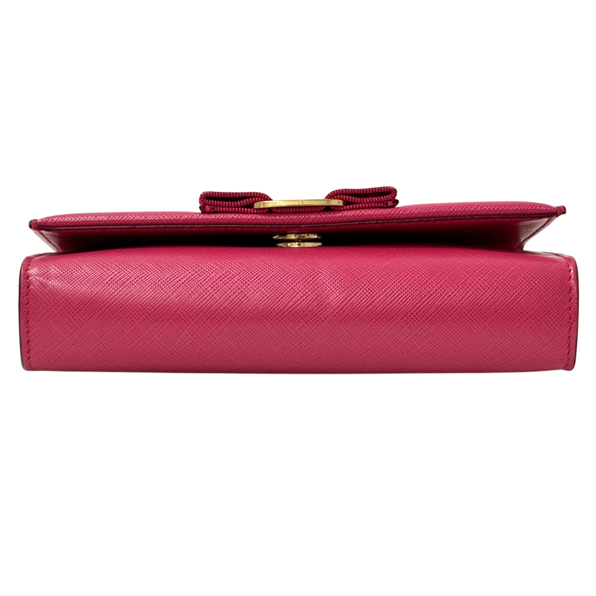 Salvatore Ferragamo Pink Leather Pochette Shoulder Bag (Pre-Owned)