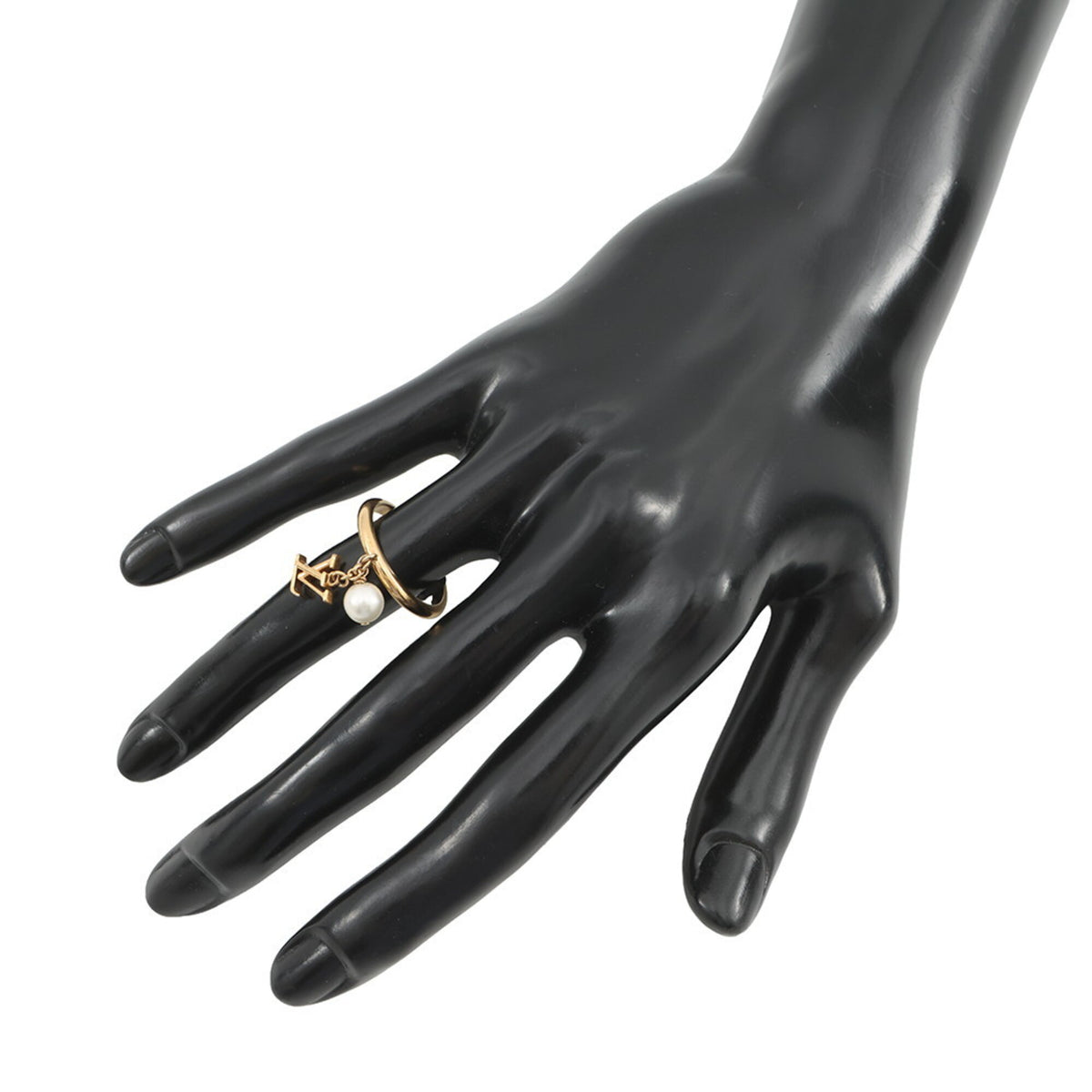 Louis Vuitton Gold Gold Plating Band Ring (Pre-Owned)