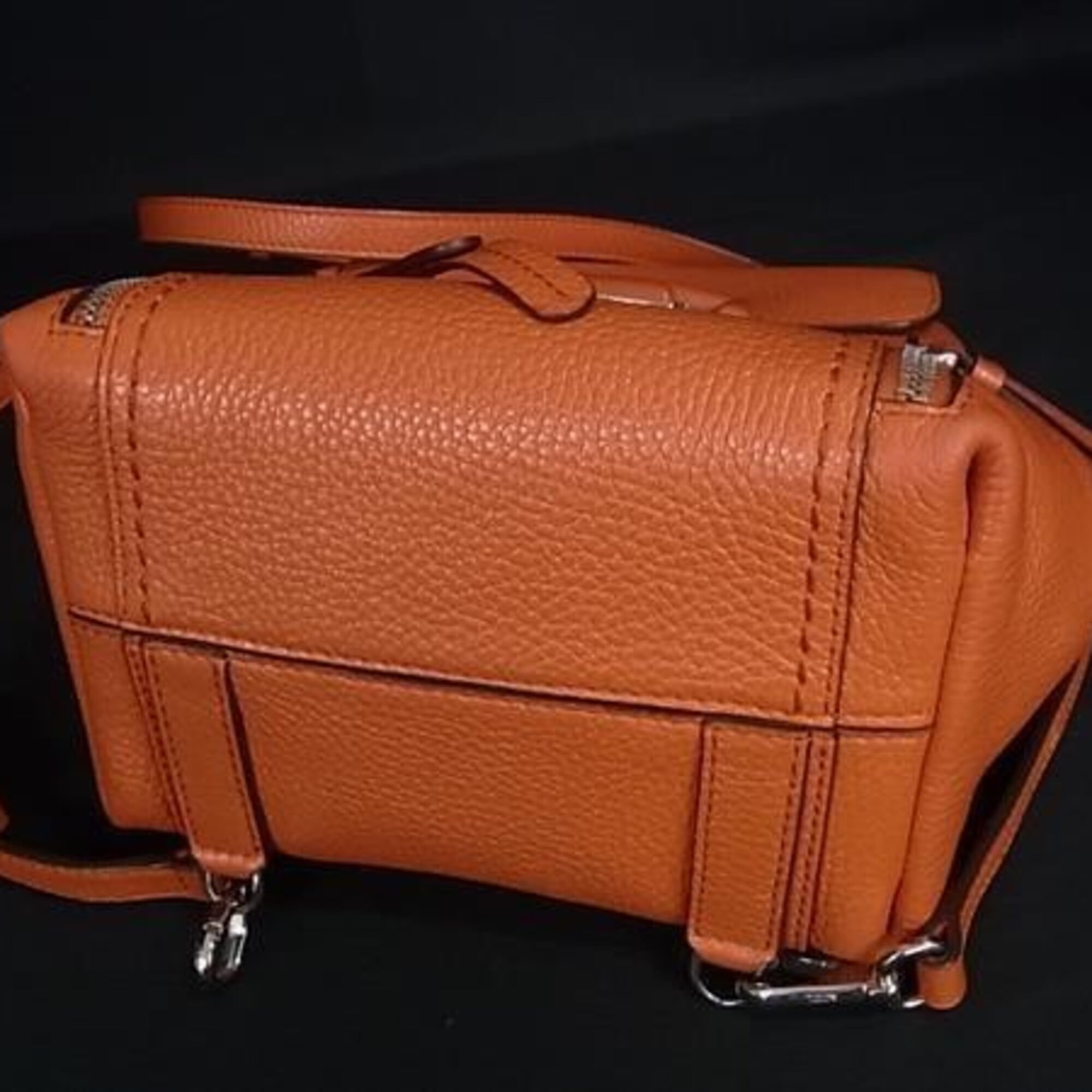 Tod's Orange Leather Backpack (Pre-Owned)