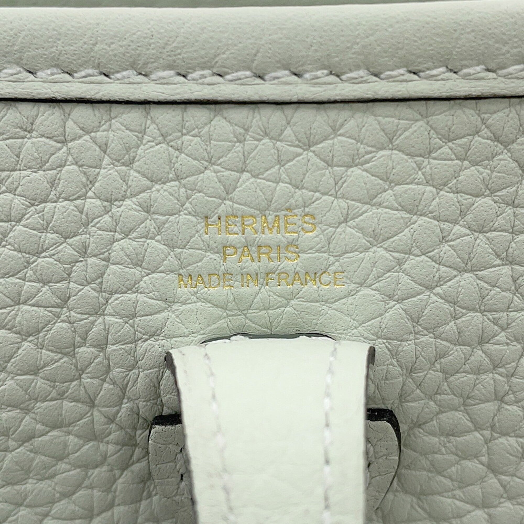 Hermes Evelyne Gold Taurillon Clemence Leather Handbag Shoulder Bag (Pre-Owned)
