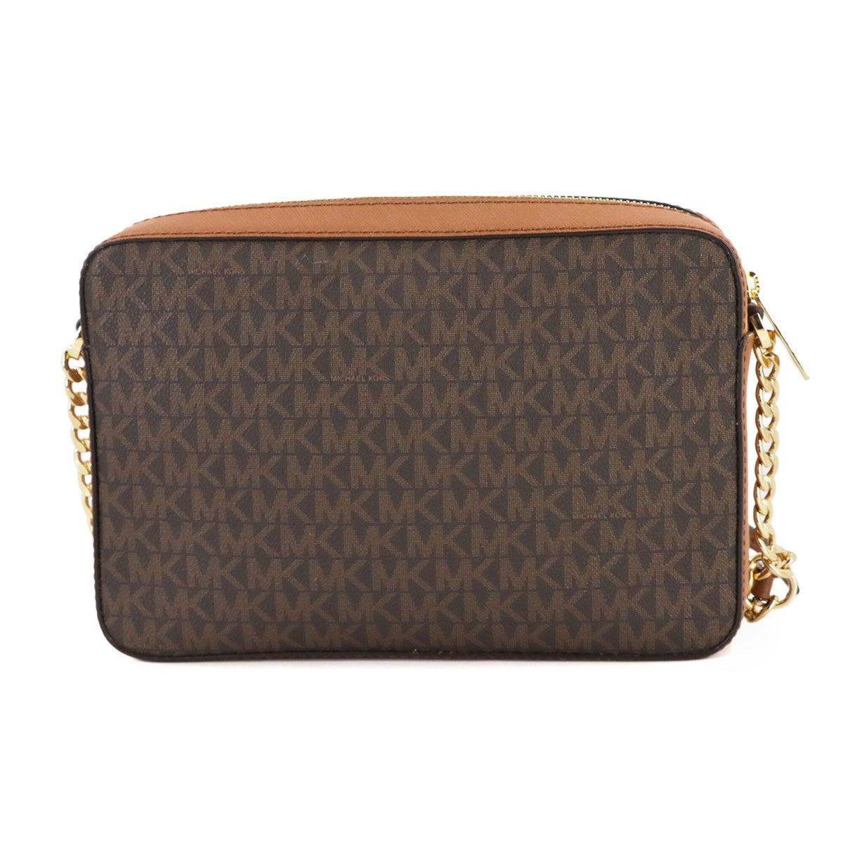 Michael Kors Brown Pvc Leather Handbag Shoulder Bag (Pre-Owned)