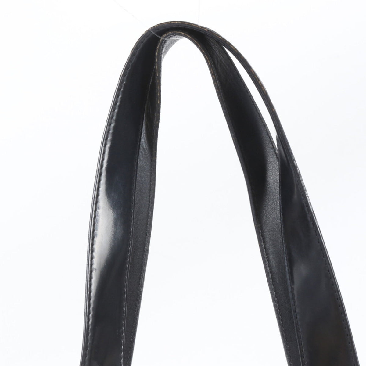 Celine Black Silver Leather Shoulder Bag Tote Bag (Pre-Owned)