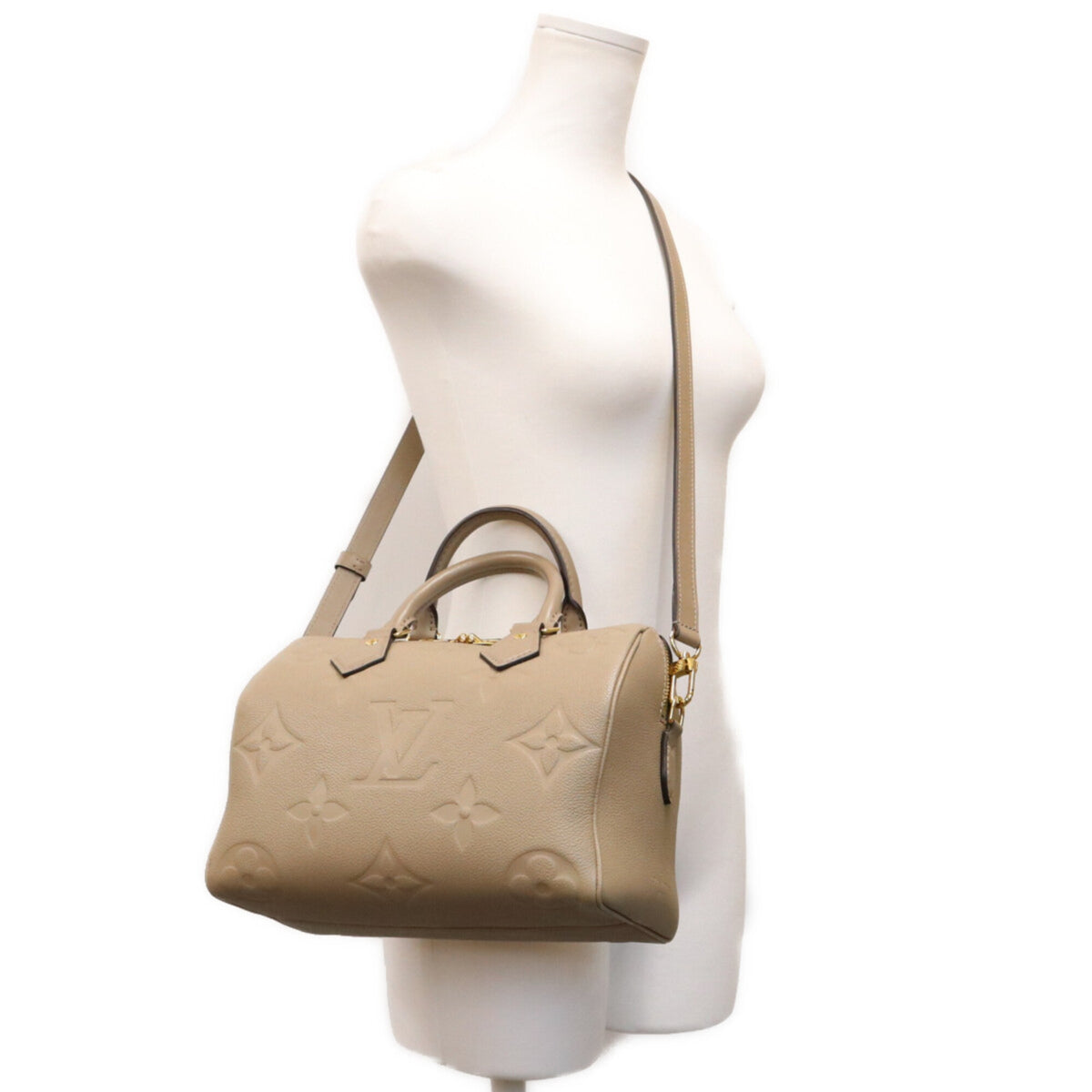 Louis Vuitton Beige Monogram Empreinte Boston Bag (Pre-Owned)
