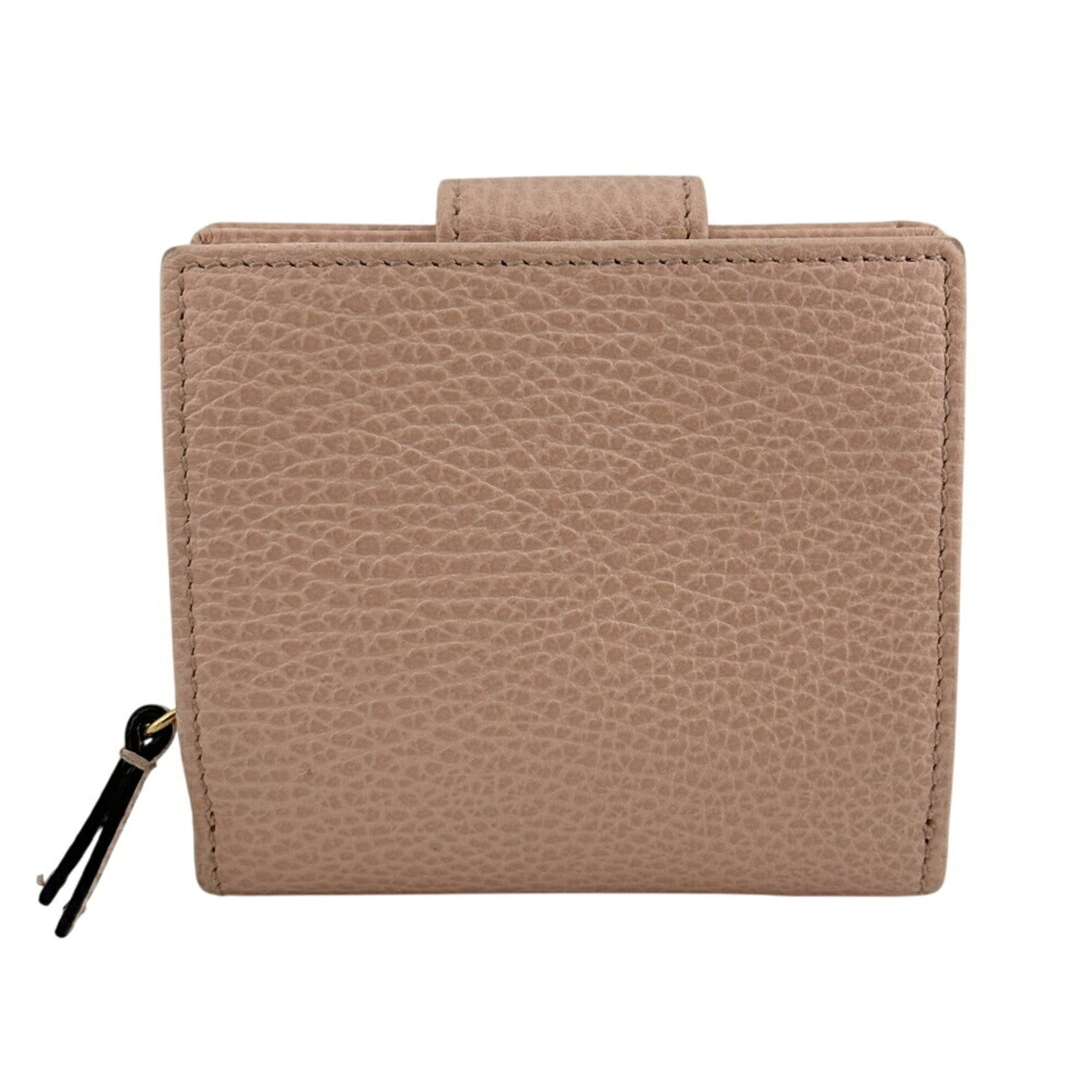 Gucci Pink Leather Wallet (Bi-Fold) (Pre-Owned)