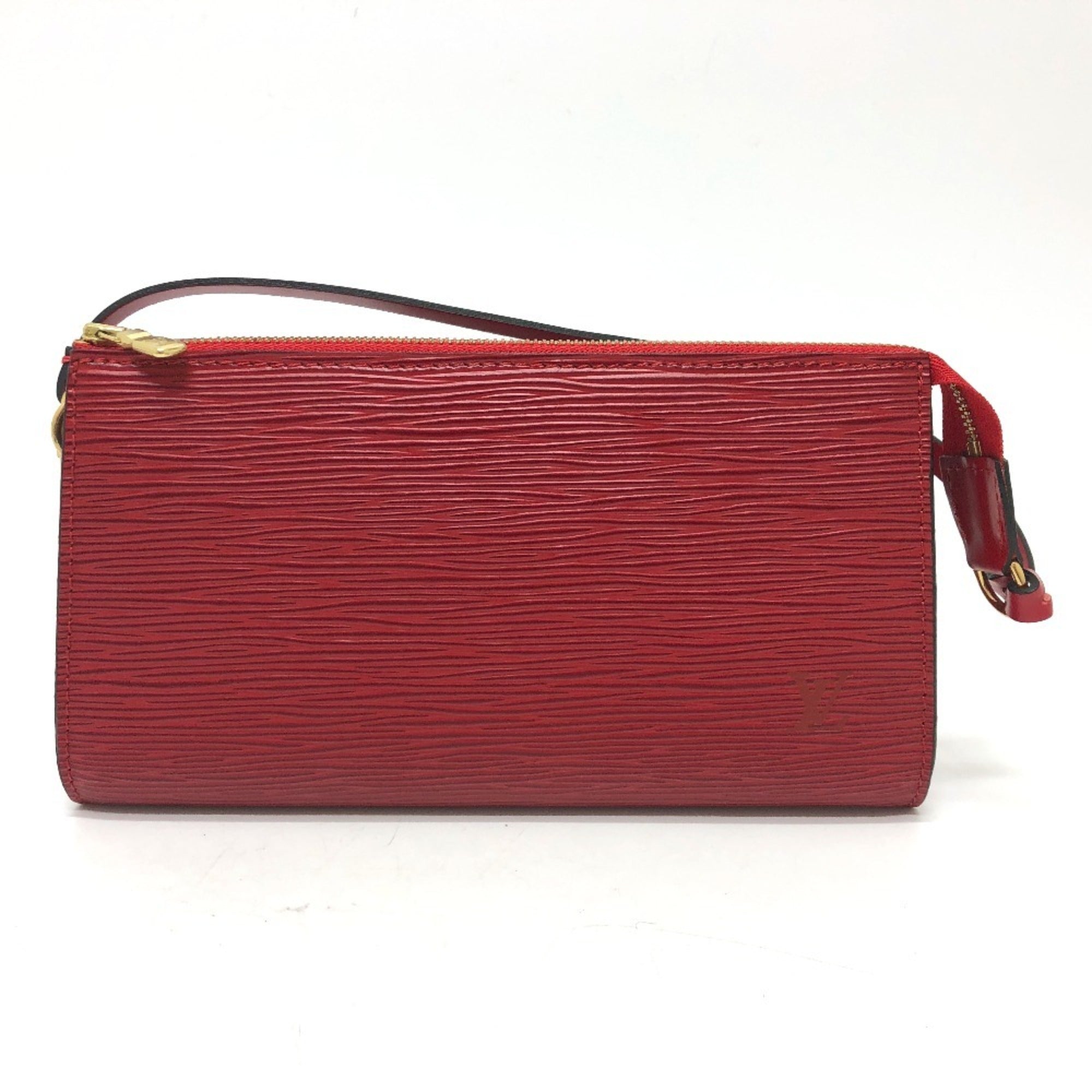 Louis Vuitton Epi Red Color Epi Leather Handbag Pochette Shoulder Bag (Pre-Owned)
