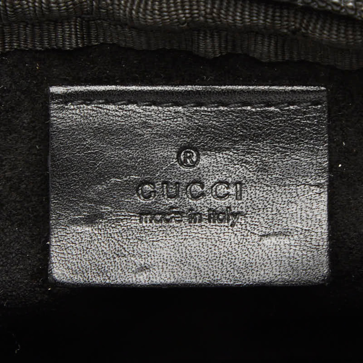 Gucci Black Canvas Leather Pouch (Pre-Owned)
