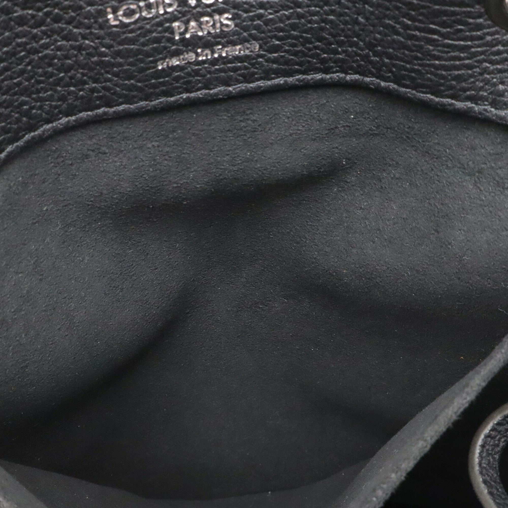 Louis Vuitton Black Noir Leather Backpack (Pre-Owned)