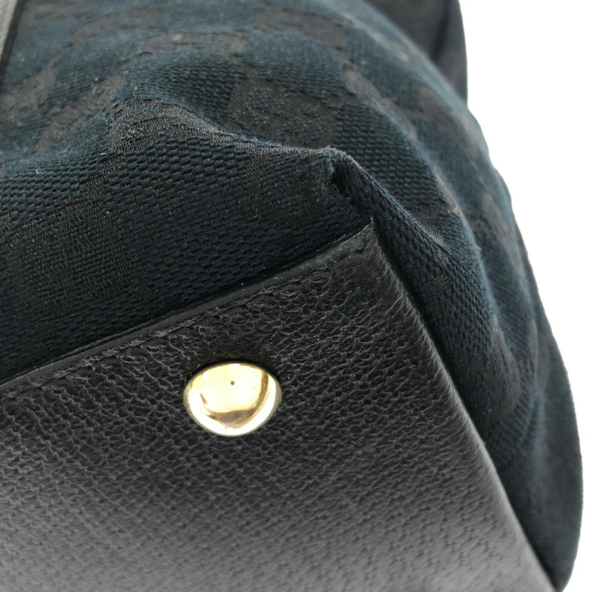 Gucci Black Gg Canvas Handbag (Pre-Owned)