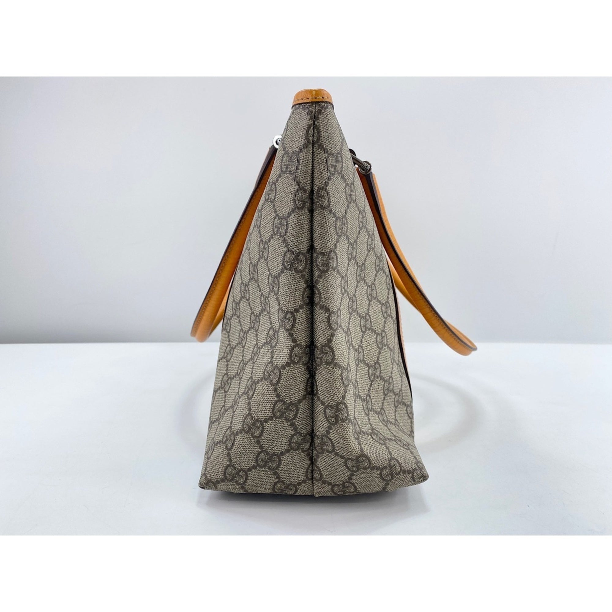 Gucci Beige Orange Tote Bag (Pre-Owned)
