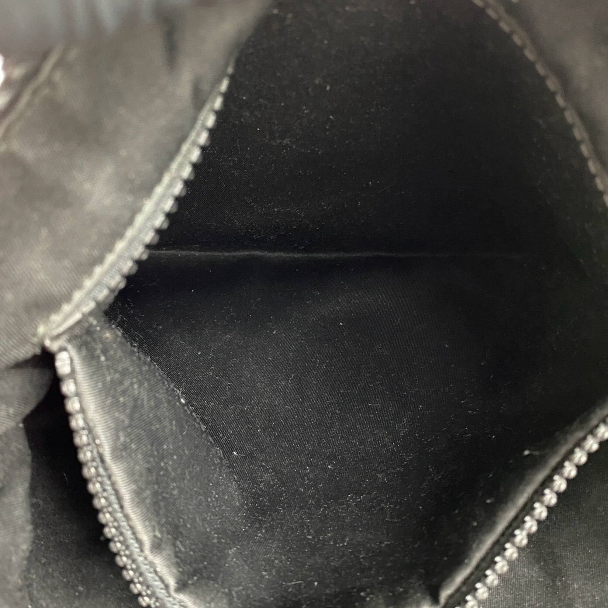 Gucci Black Gray Canvas Leather Pochette Shoulder Bag (Pre-Owned)