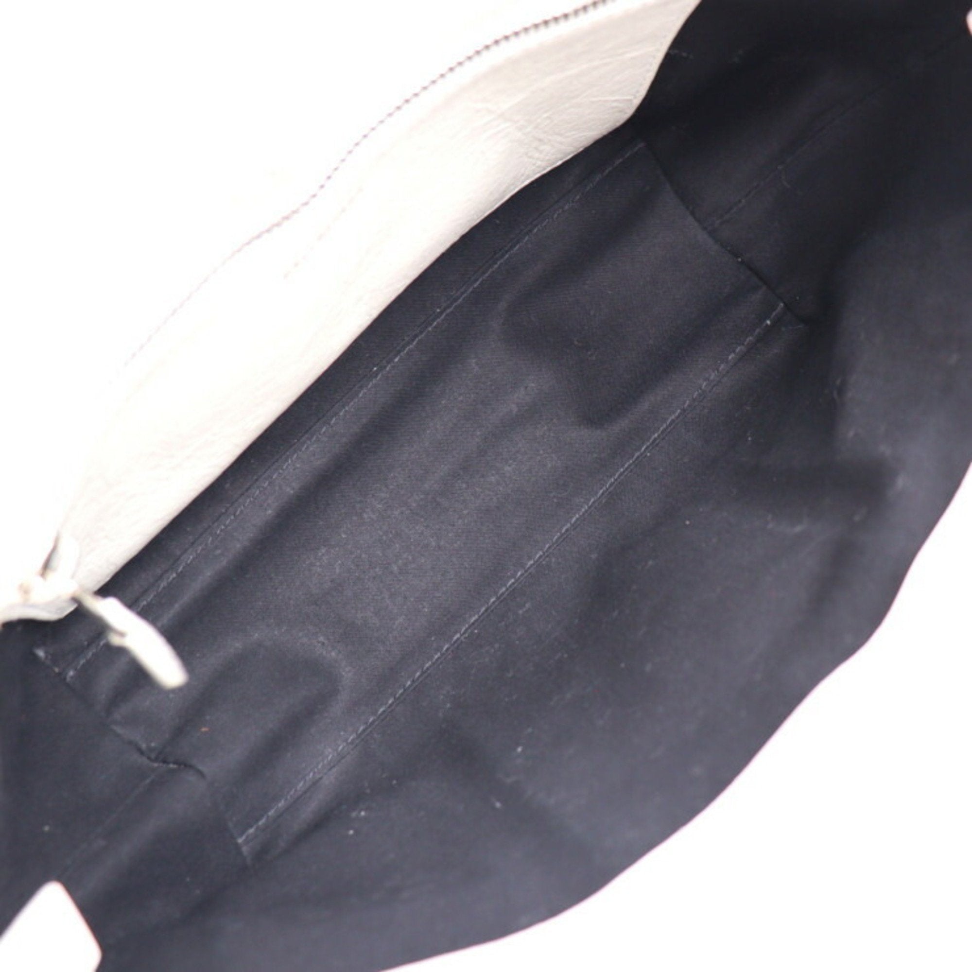 Balenciaga White Leather Handbag Tote Bag (Pre-Owned)