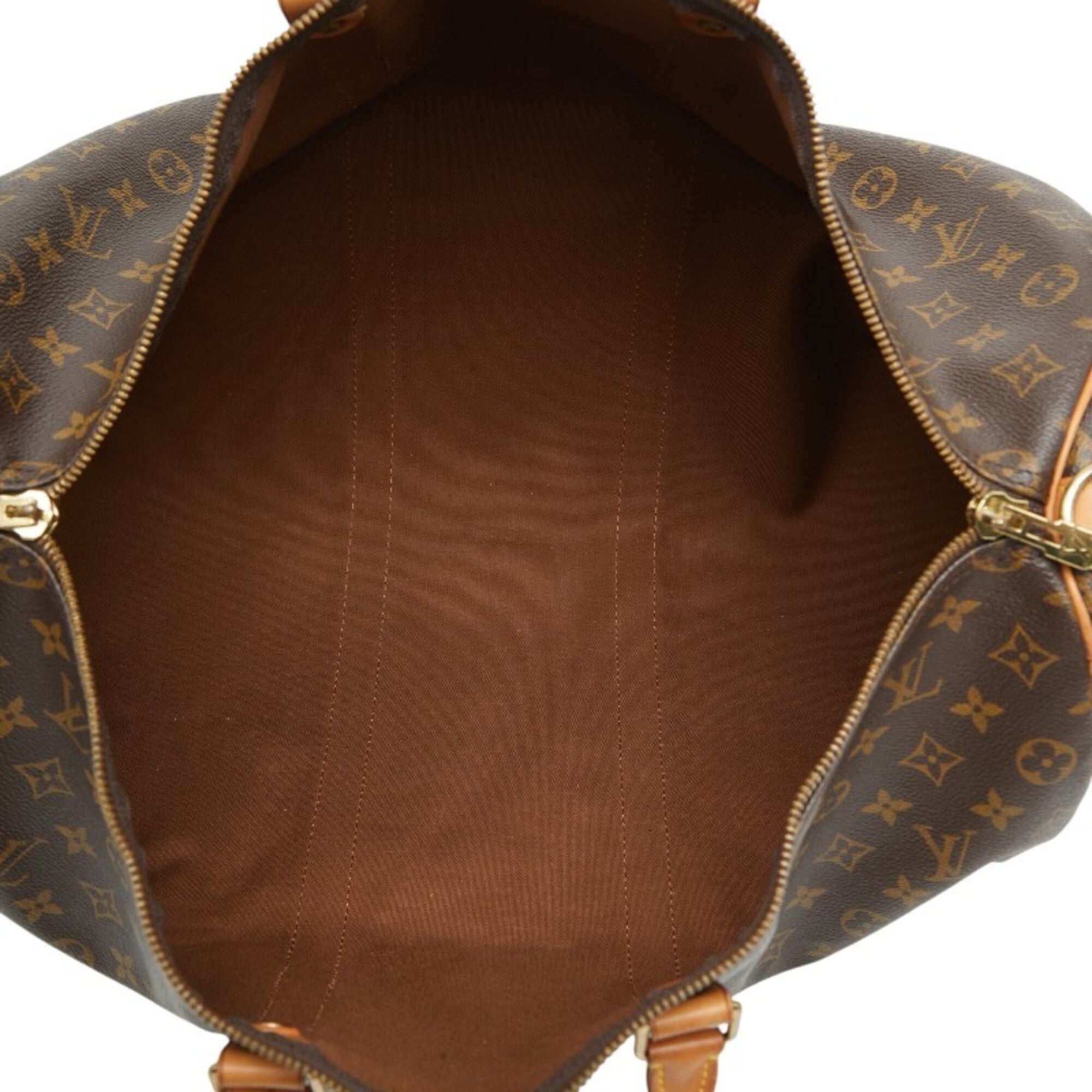 Louis Vuitton Brown Pvc Leather Boston Bag Shoulder Bag (Pre-Owned)