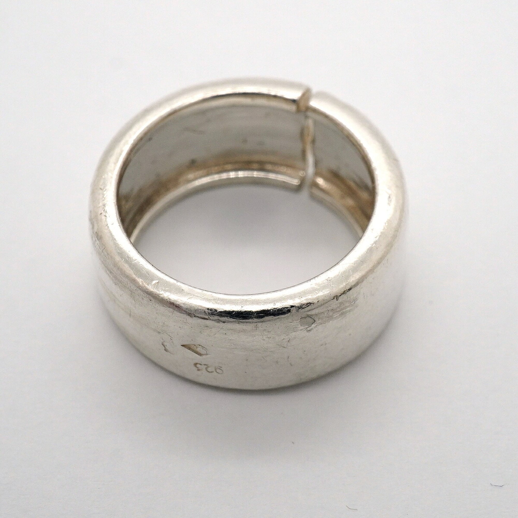 Chanel Silver 925 Band Ring (Pre-Owned)