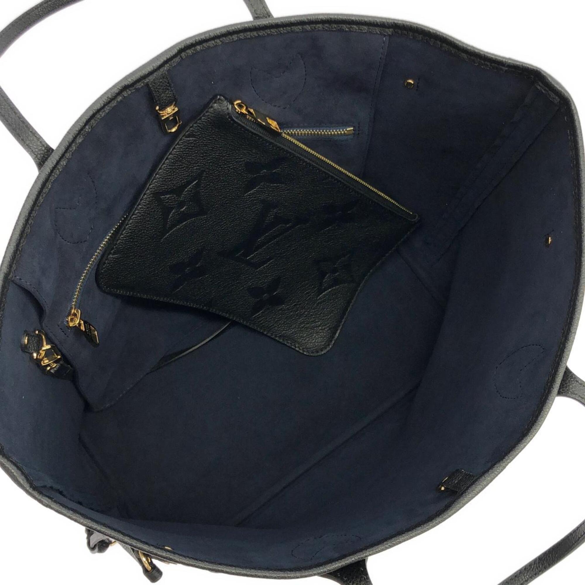 Louis Vuitton Black Leather Handbag Pouch (Pre-Owned)