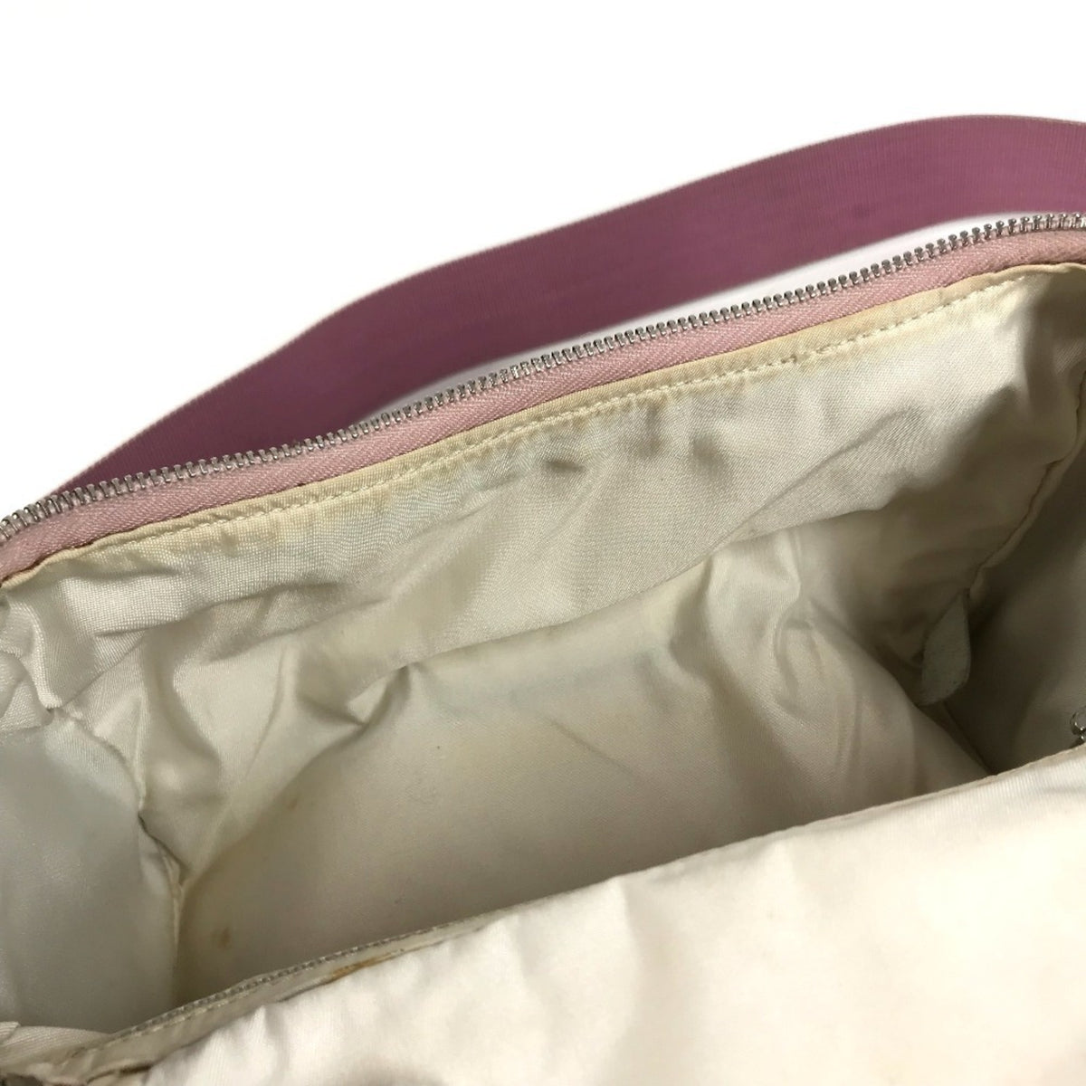 Chanel New Travel Line Pink Nylon Canvas Leather Pochette Shoulder Bag (Pre-Owned)