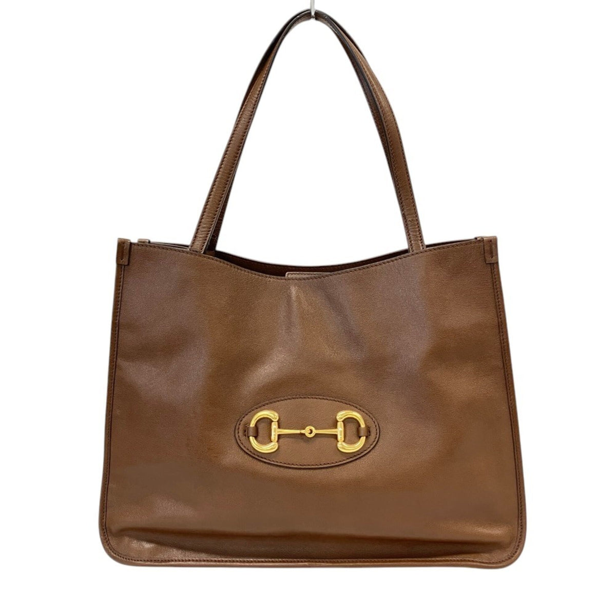 Gucci Brown Leather Tote Bag (Pre-Owned)