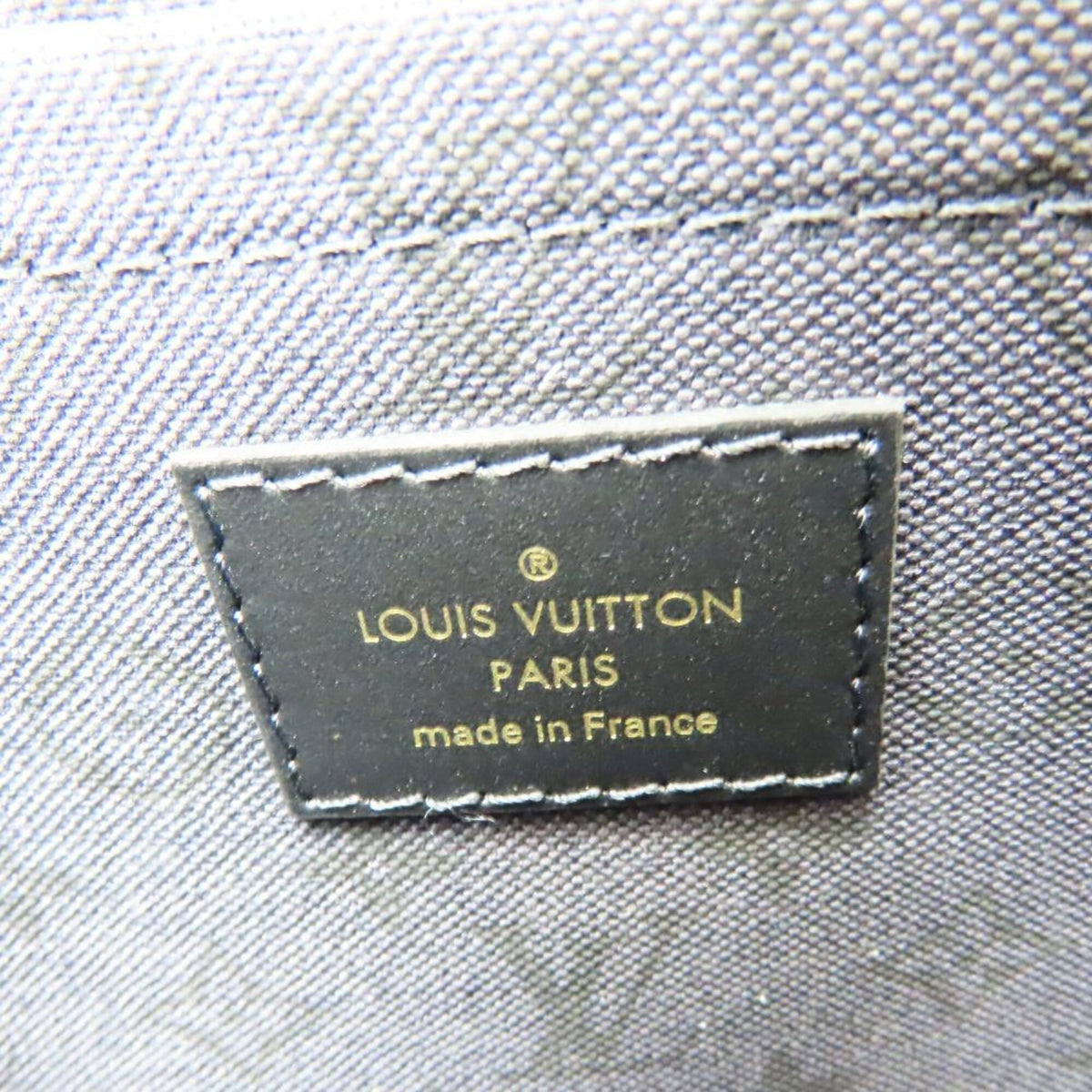 Louis Vuitton Black Red Color White Monogram Tote Bag (Pre-Owned)