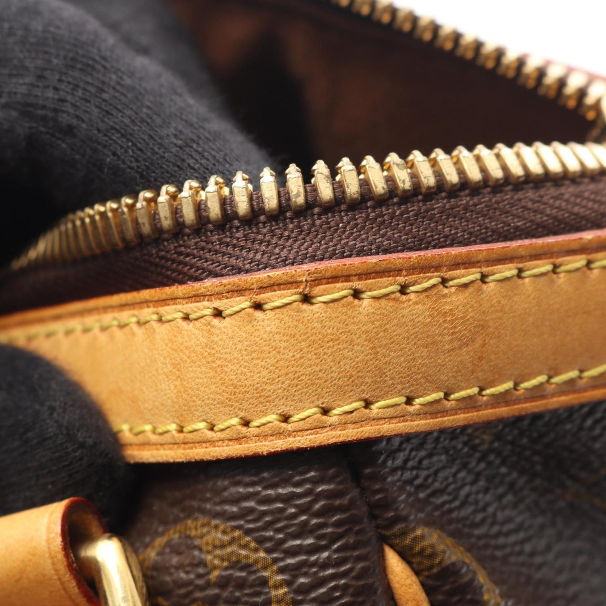 Louis Vuitton Brown Coated Canvas Leather Handbag (Pre-Owned)