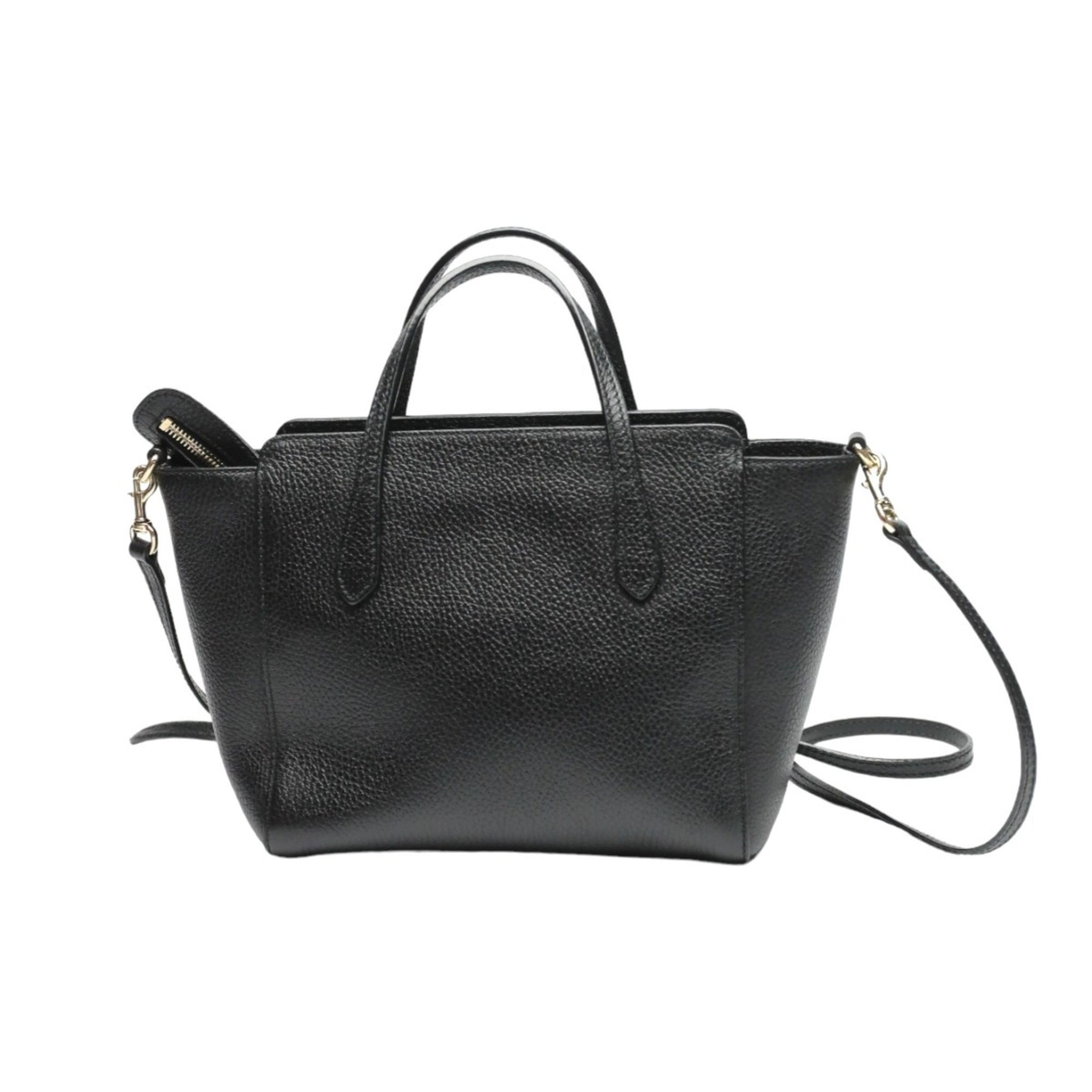Gucci Black Leather Tote Bag (Pre-Owned)