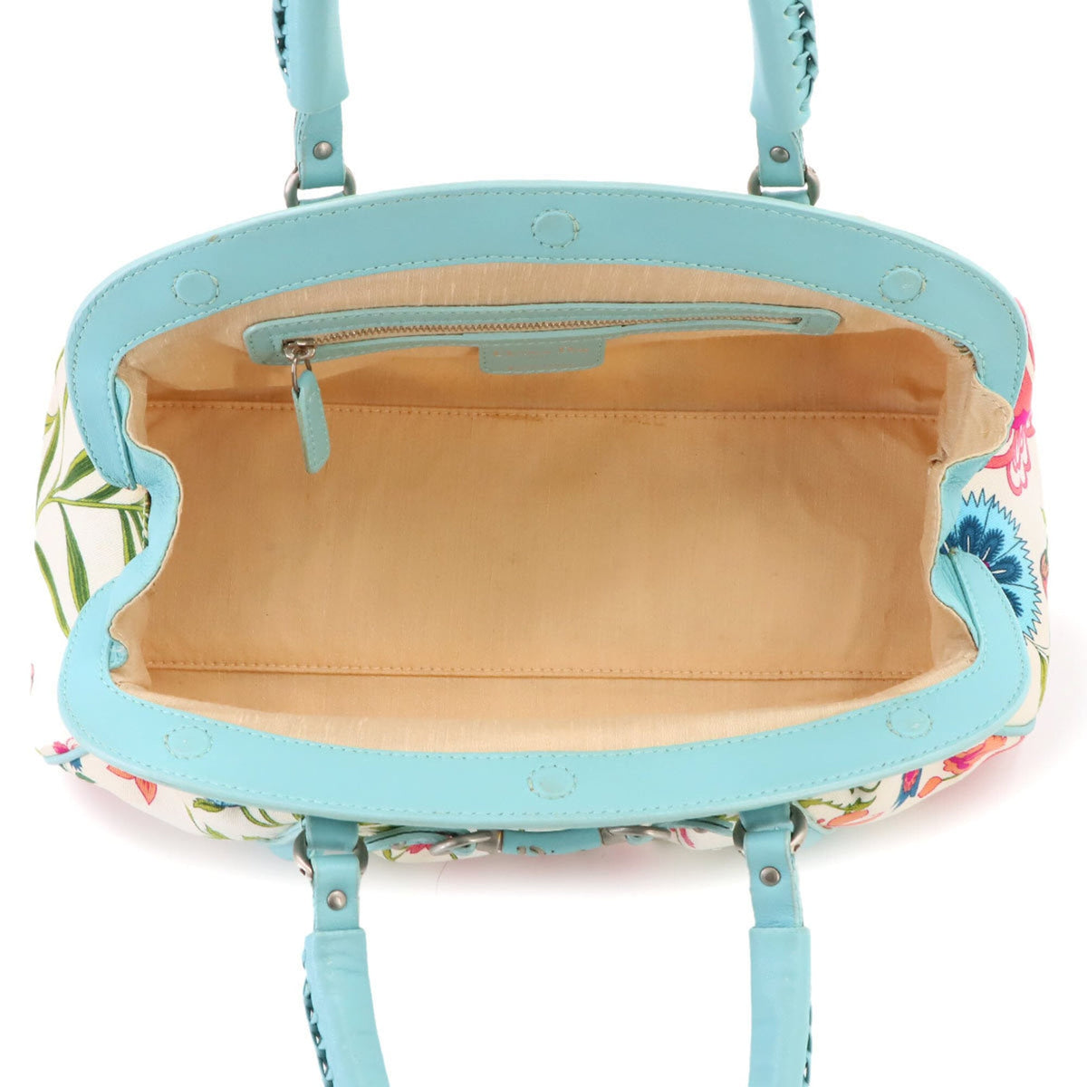 Christian Dior Multi-Color Canvas Leather Handbag (Pre-Owned)