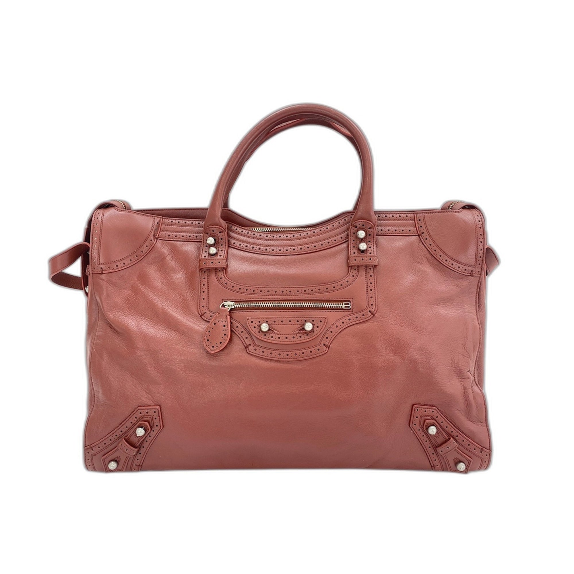 Balenciaga Red Color Shoulder Bag (Pre-Owned)