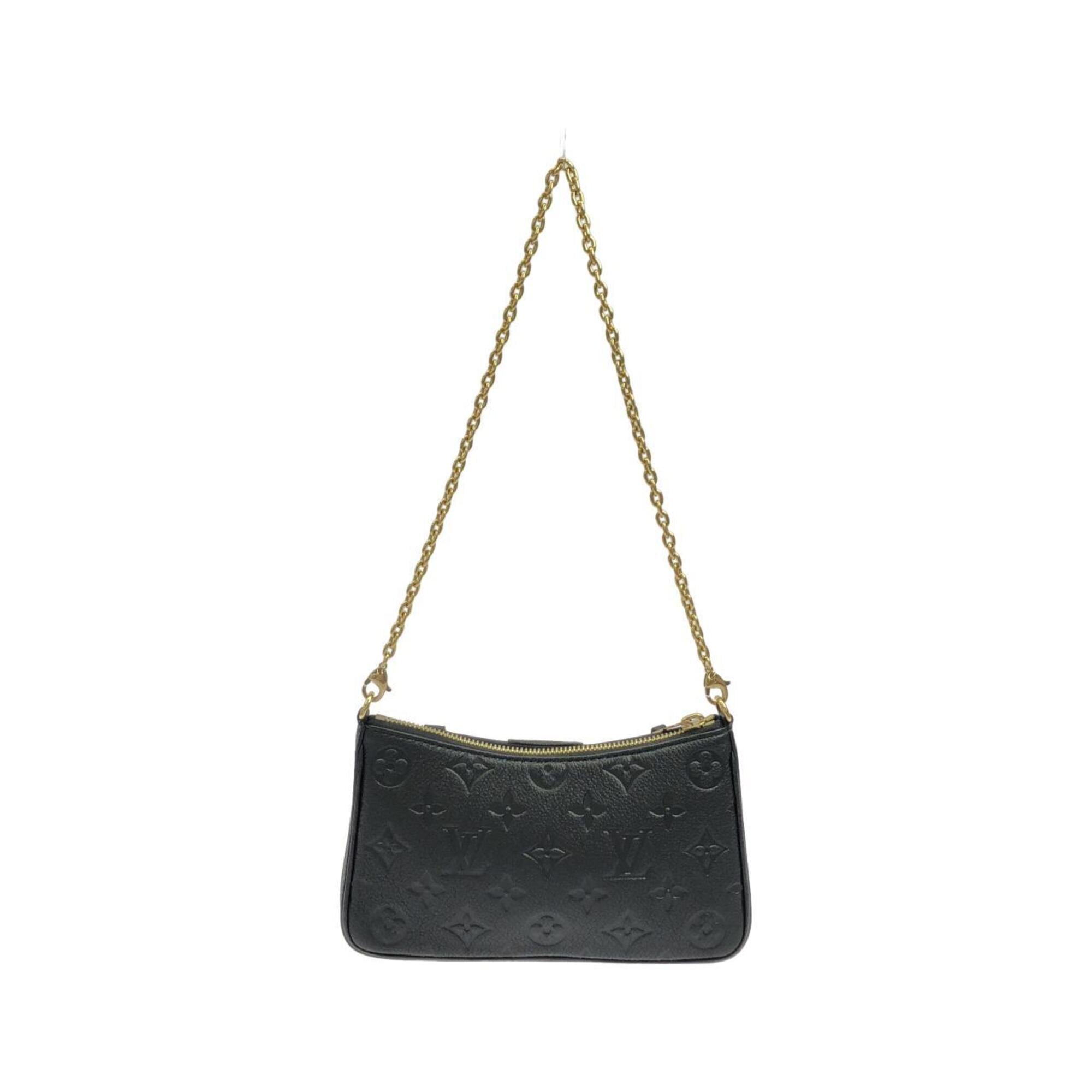 Louis Vuitton Black Leather Handbag Pouch (Pre-Owned)