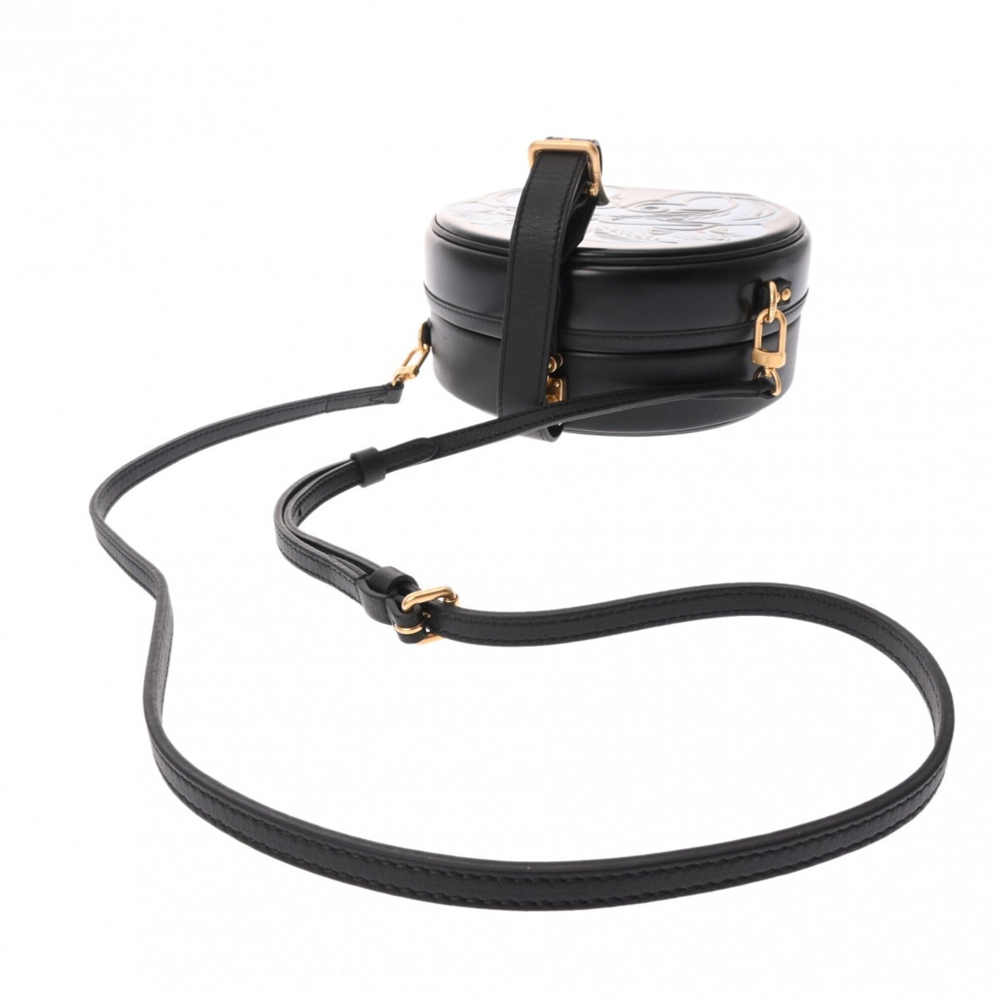 Louis Vuitton Black Blue Leather Shoulder Bag (Pre-Owned)