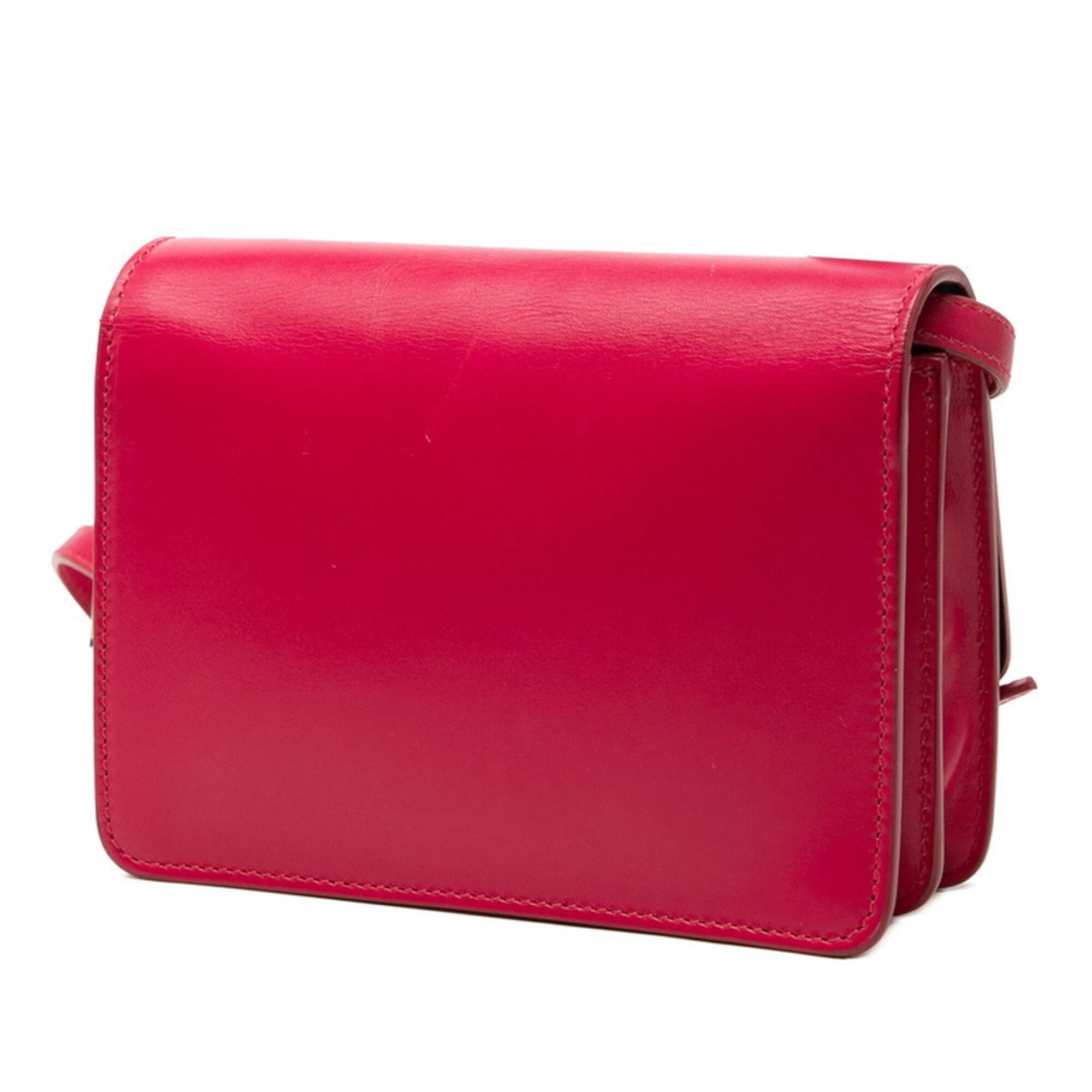Prada Pink Leather Shoulder Bag (Pre-Owned)