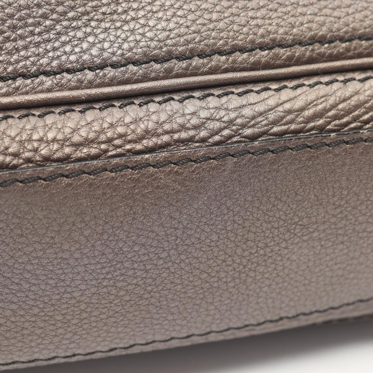 Celine Brown Leather Handbag Messenger Bag Shoulder Bag (Pre-Owned)