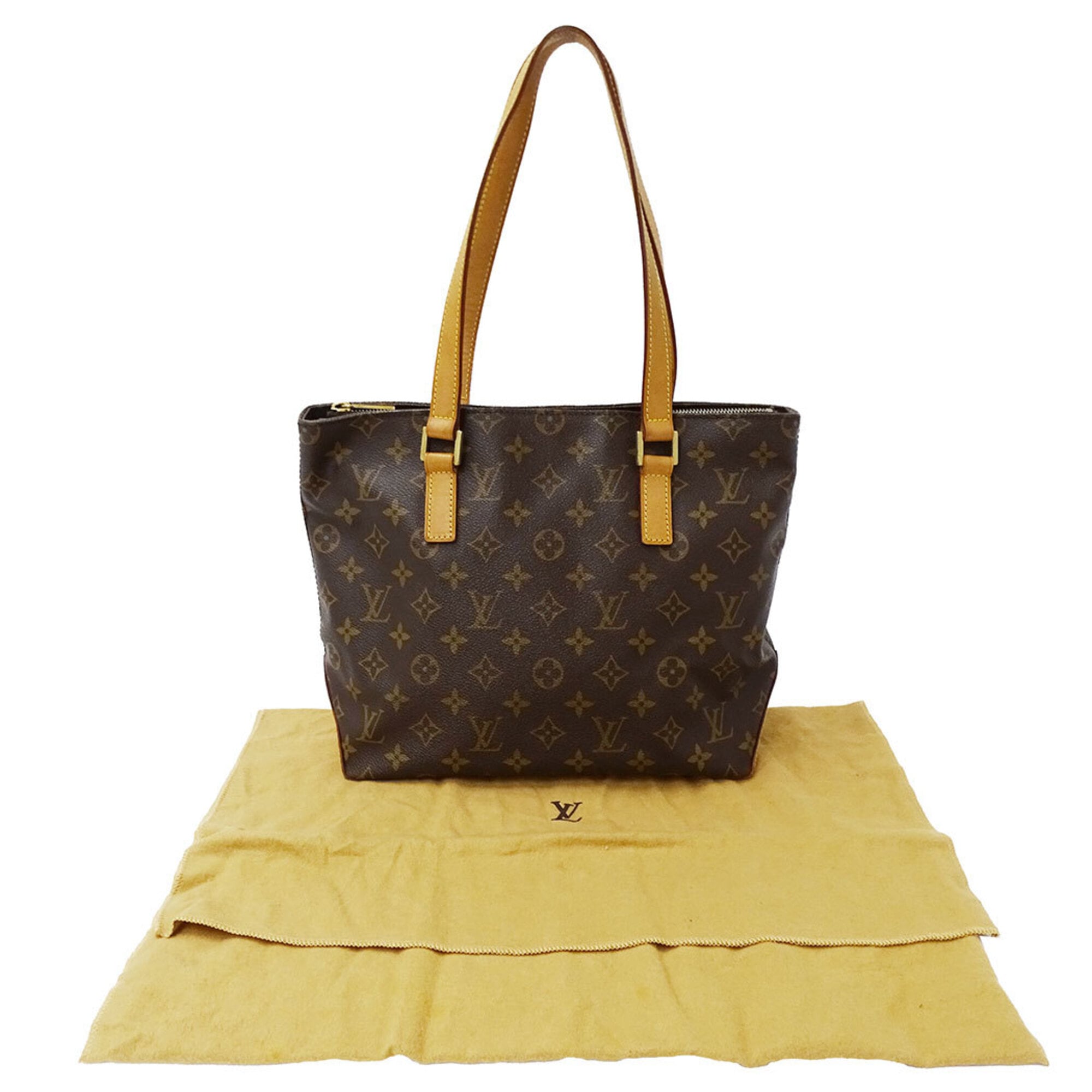 Louis Vuitton Brown Monogram Handbag Tote Bag (Pre-Owned)